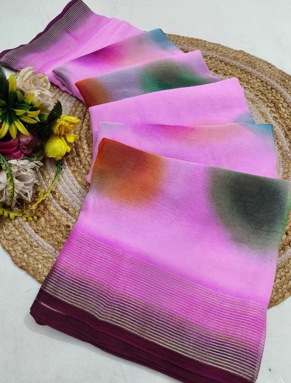 YNF Wholesale Georgette Party Wear Sarees  | Surat Manufacturer