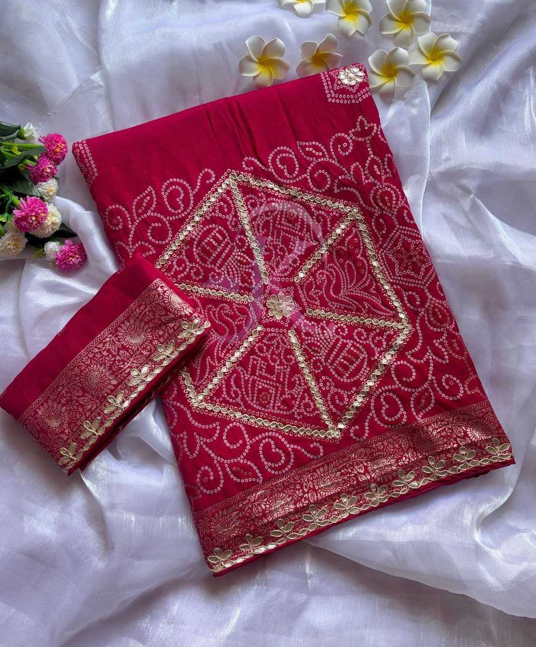 YNF Wholesale Viscose Gota Work Saree  | Surat Manufacturer