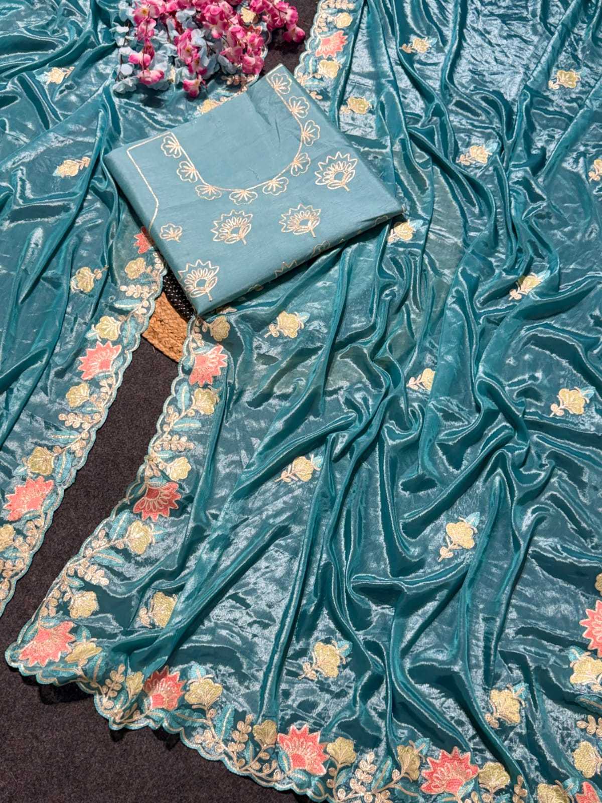 YNF Wholesale Silk Brocade Sarees  | Surat Manufacturer