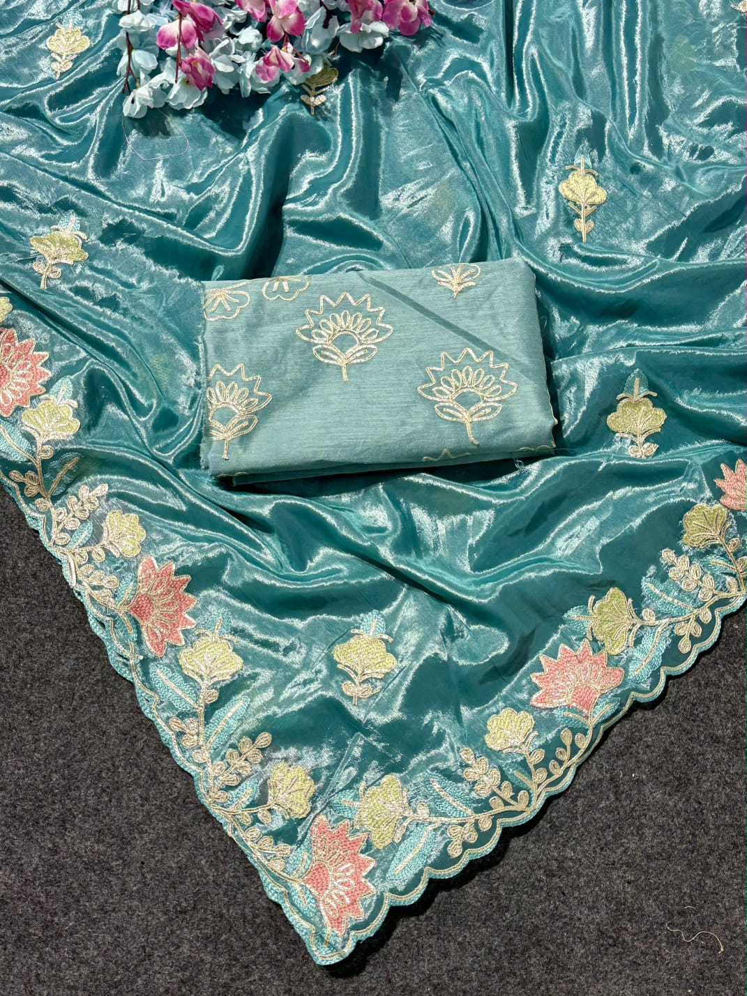 YNF Wholesale Silk Brocade Sarees  | Surat Manufacturer