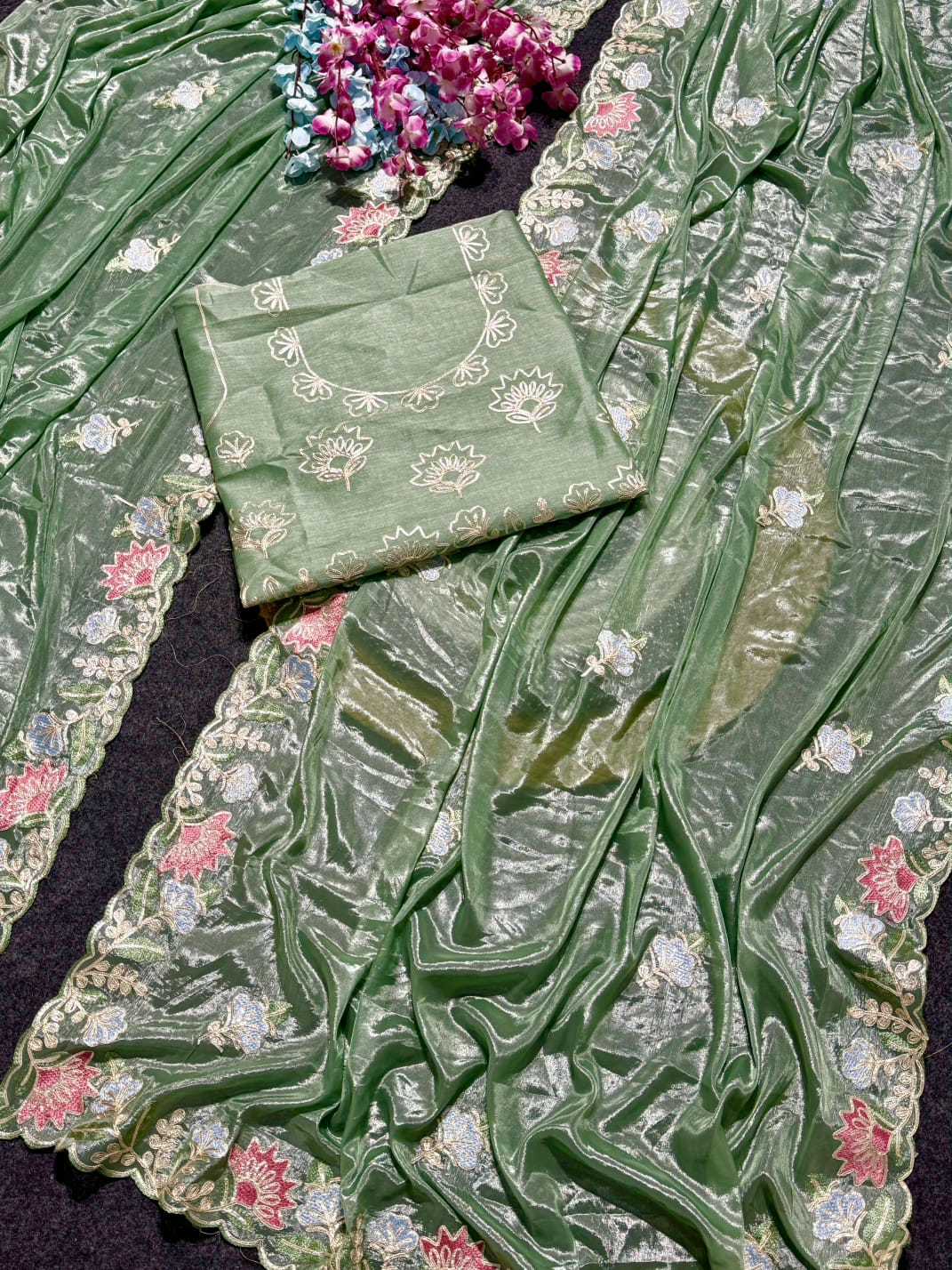 YNF Wholesale Silk Brocade Sarees  | Surat Manufacturer