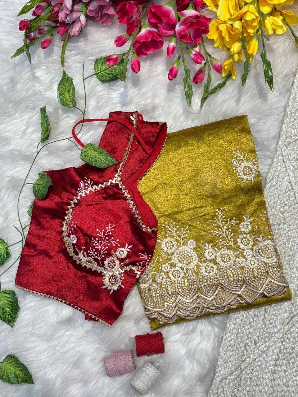 YNF Wholesale Tissue Silk Pattu Sarees  | Surat Manufacturer