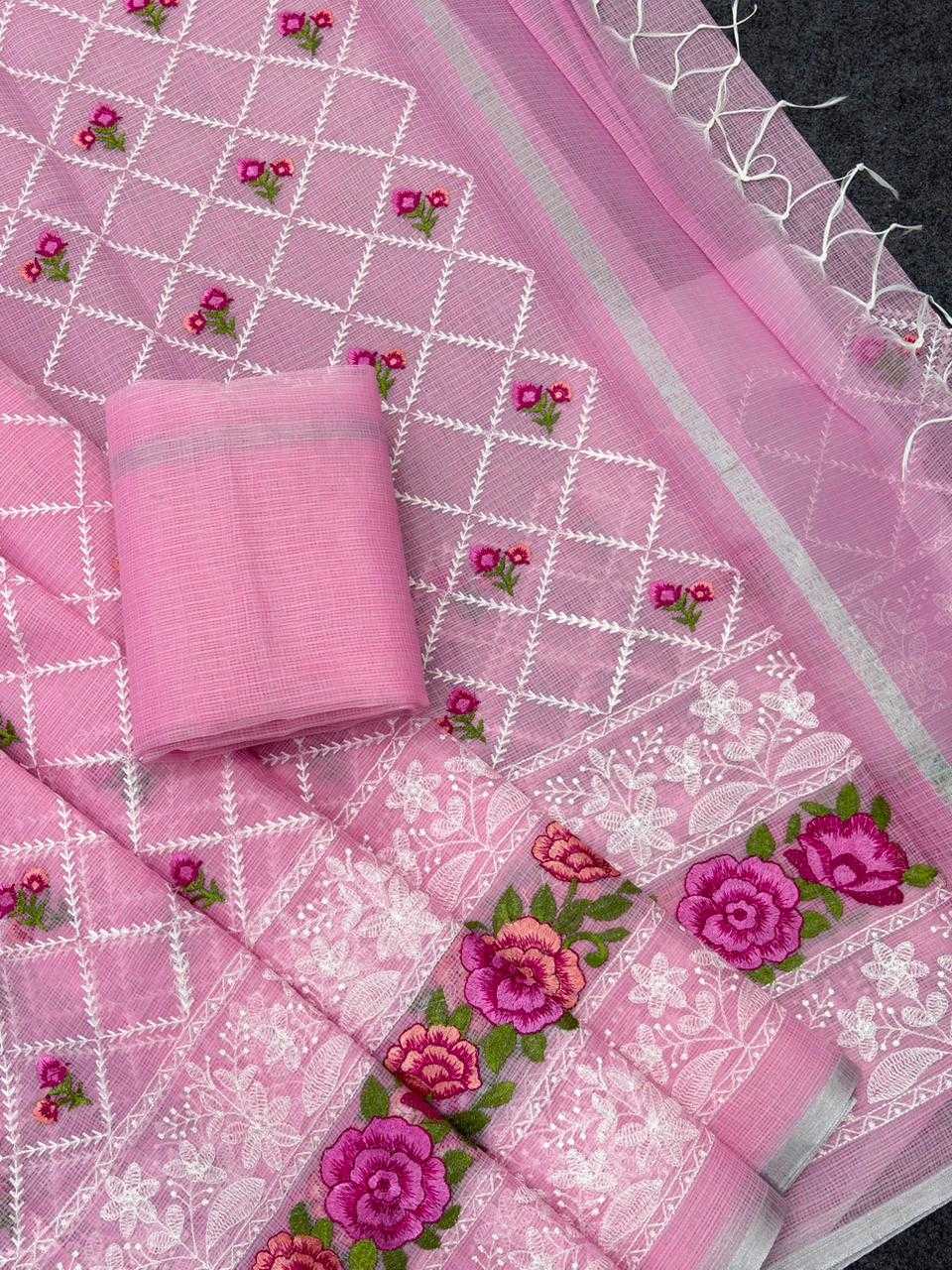 YNF Wholesale Kota Checks Designer Sarees KESH592 Tasri | Surat Manufacturer