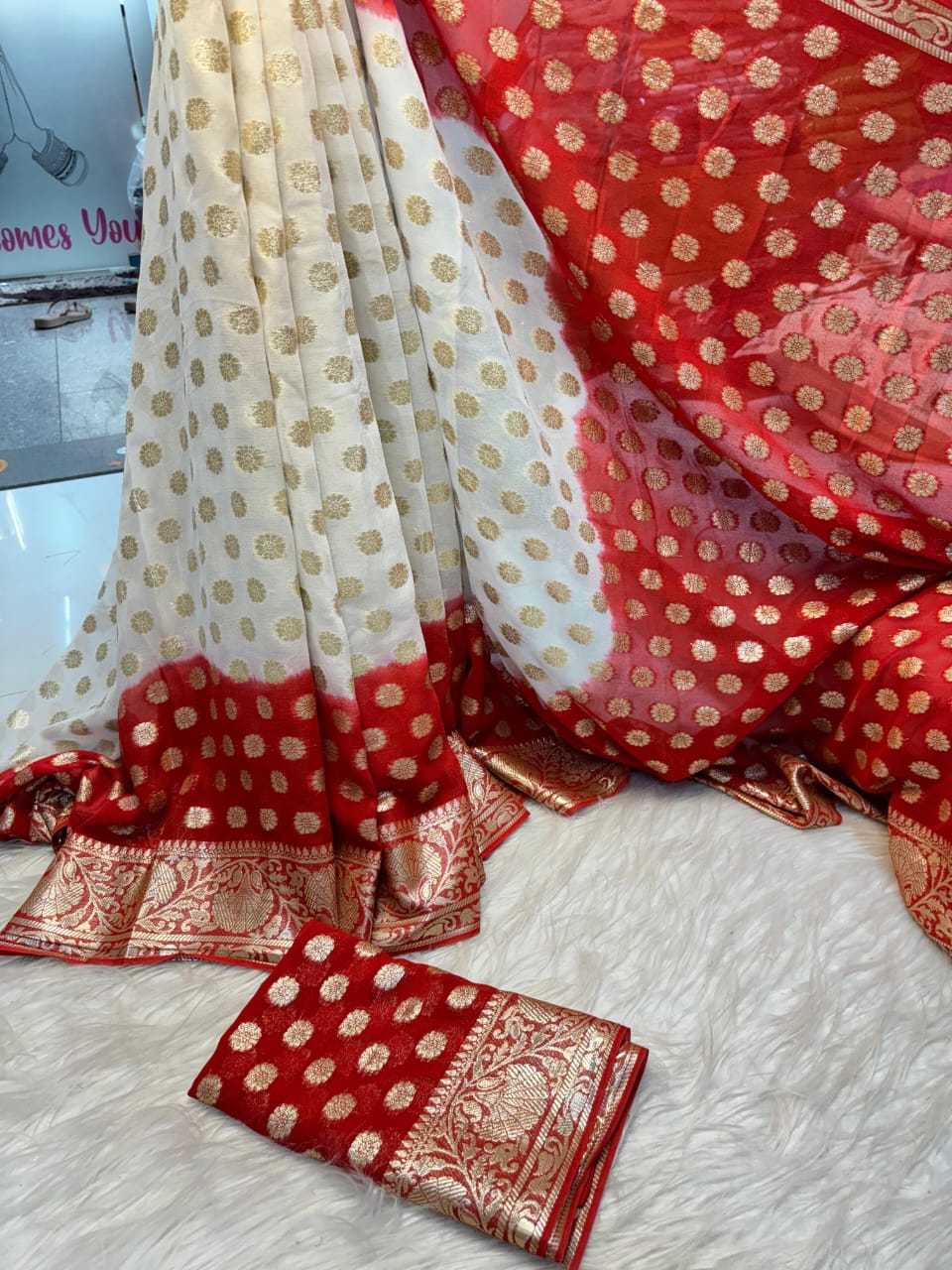 YNF Wholesale Pure Viscos Jacquard Saree  | Surat Manufacturer