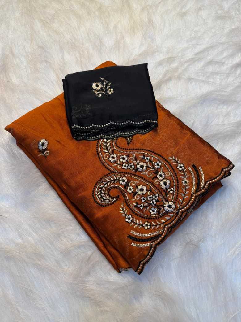 YNF Wholesale Rangoli Silk Orange Silk Sarees  | Surat Manufacturer