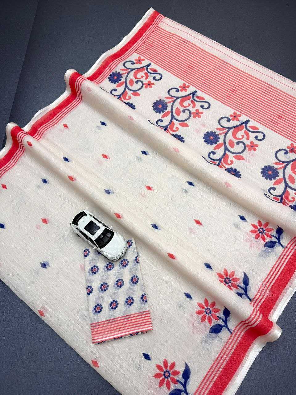 YNF Wholesale Linen Fancy Sarees  | Surat Manufacturer