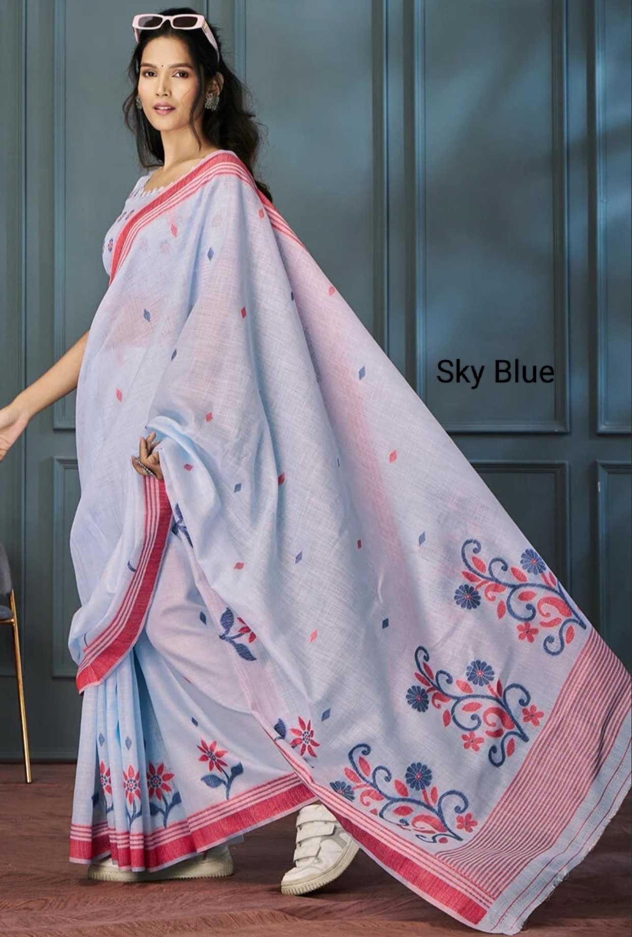 YNF Wholesale Linen Fancy Sarees  | Surat Manufacturer