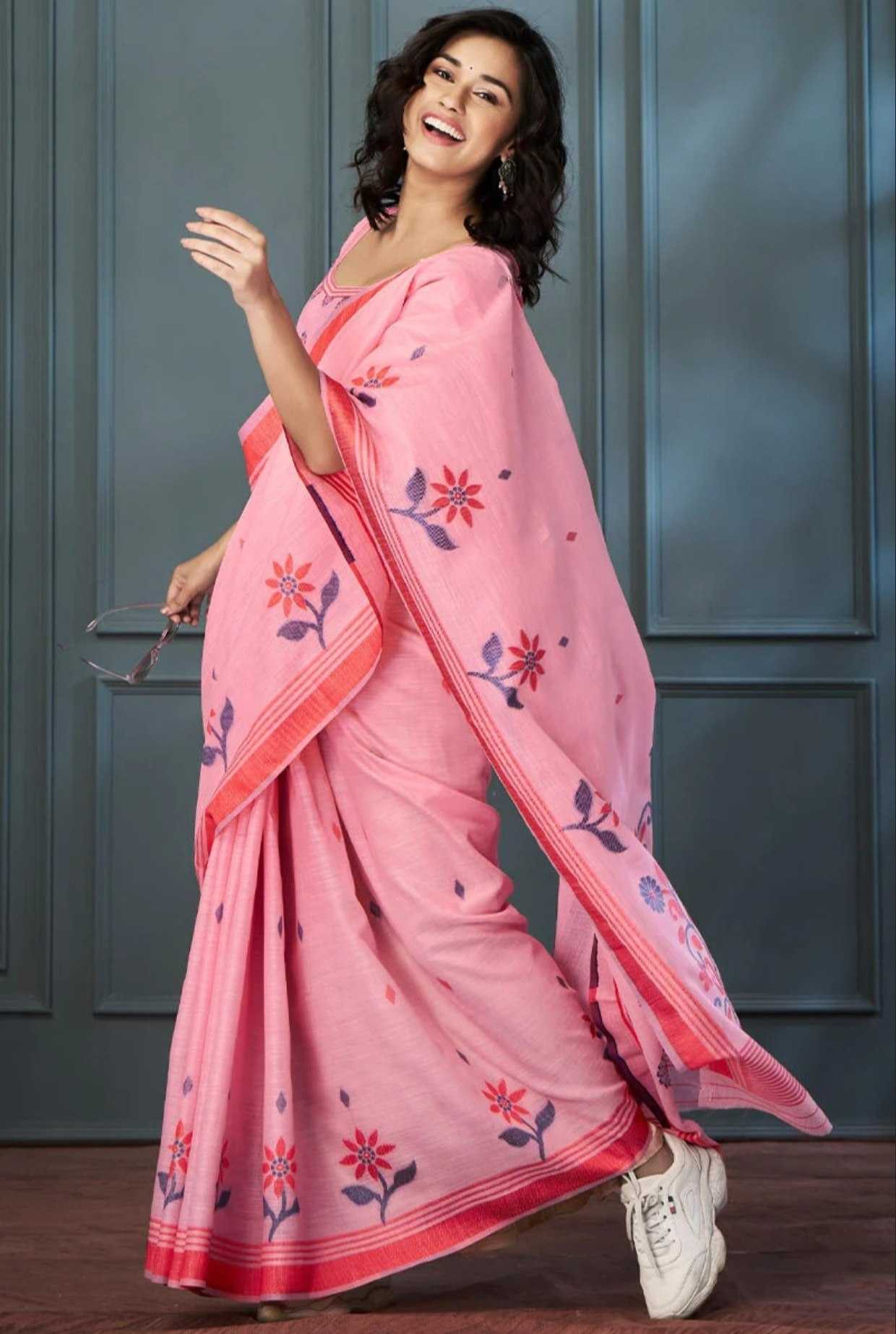 YNF Wholesale Linen Fancy Sarees  | Surat Manufacturer