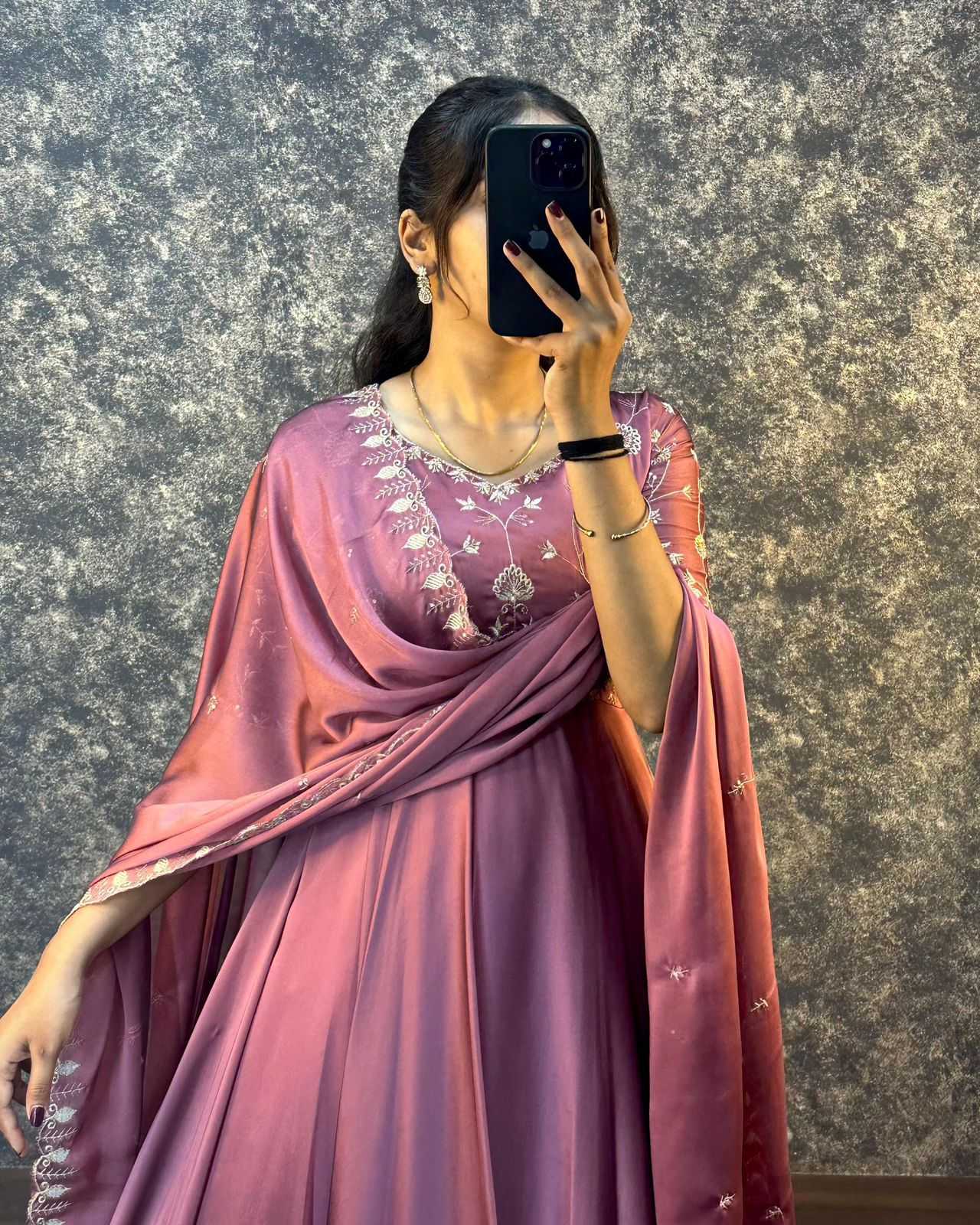 YNF Wholesale Satin Fancy Gowns  | Surat Manufacturer