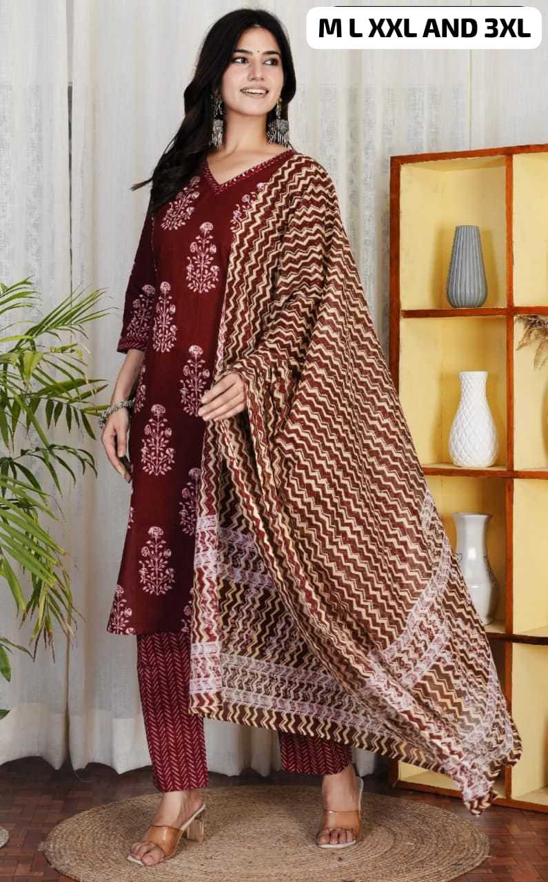 YNF Wholesale Cotton Ladies Suits  | Surat Manufacturer
