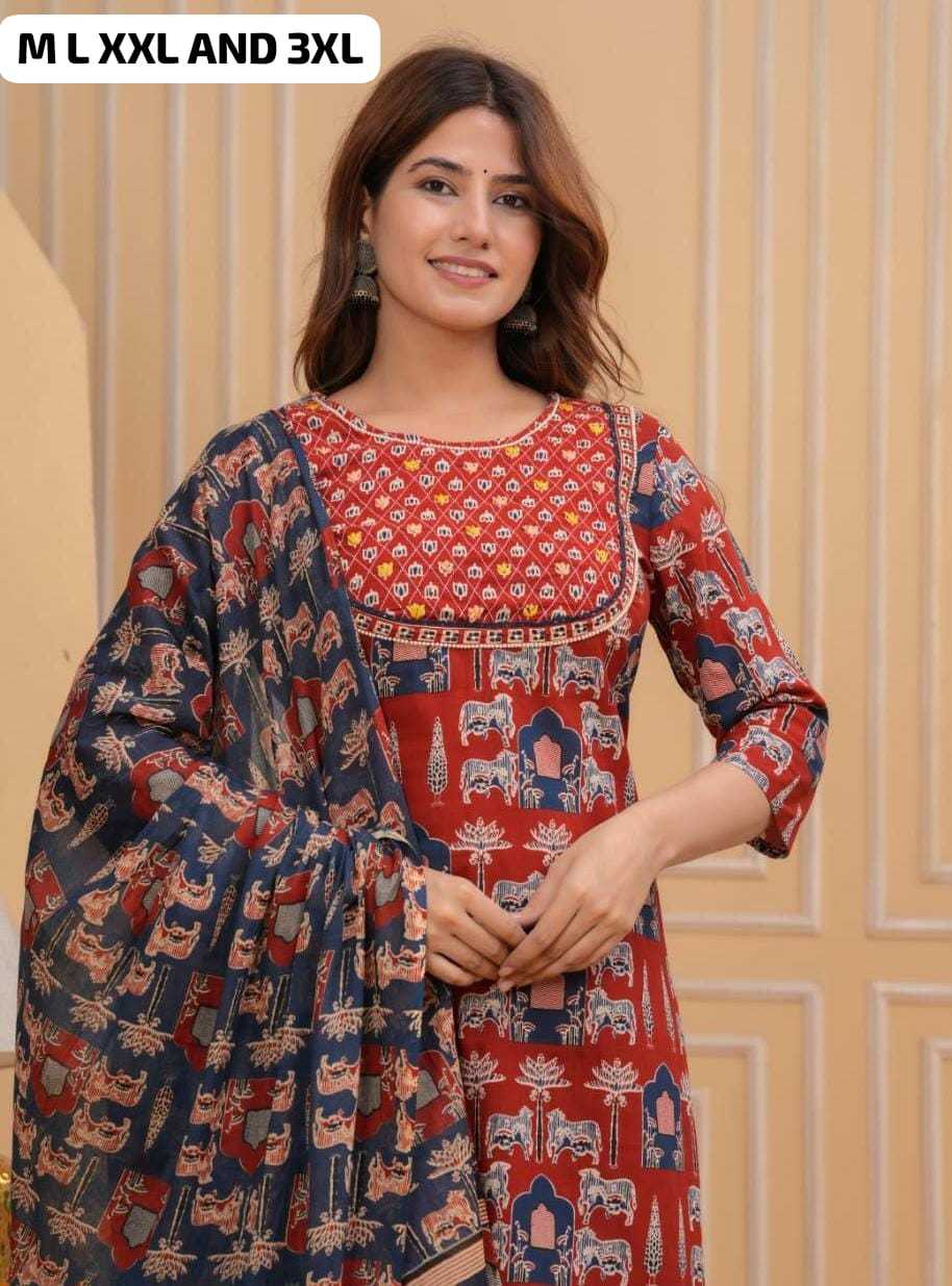 YNF Wholesale Pure Cotton Ladies Suits  | Surat Manufacturer
