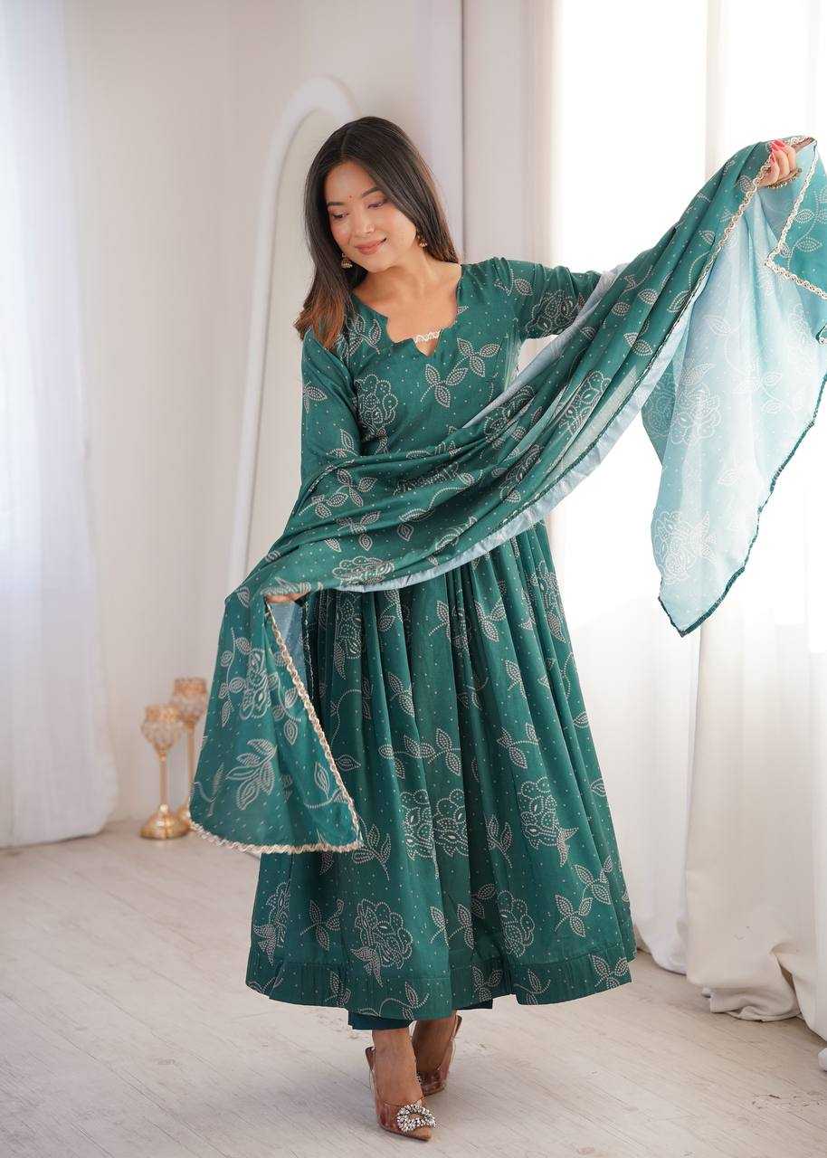 YNF Wholesale Maslin Printed Gowns  | Surat Manufacturer