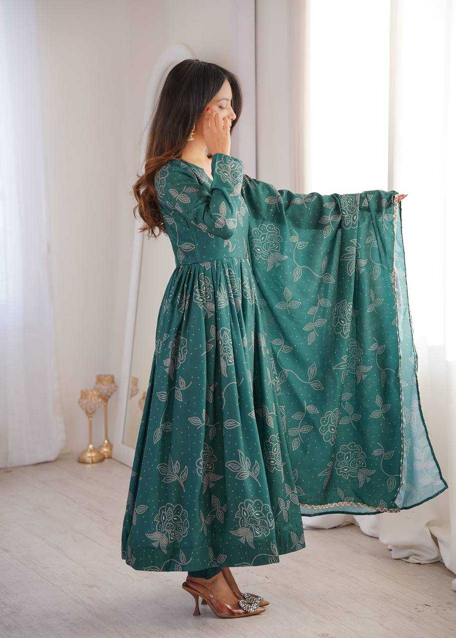 YNF Wholesale Maslin Printed Gowns  | Surat Manufacturer