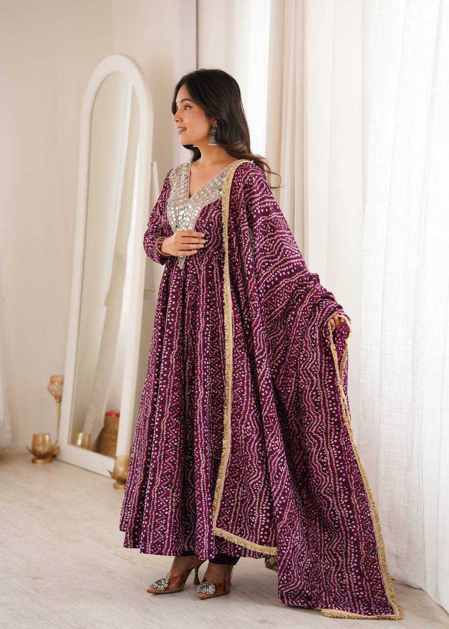 YNF Wholesale Reyon Cotton Embroidery Gowns  | Surat Manufacturer