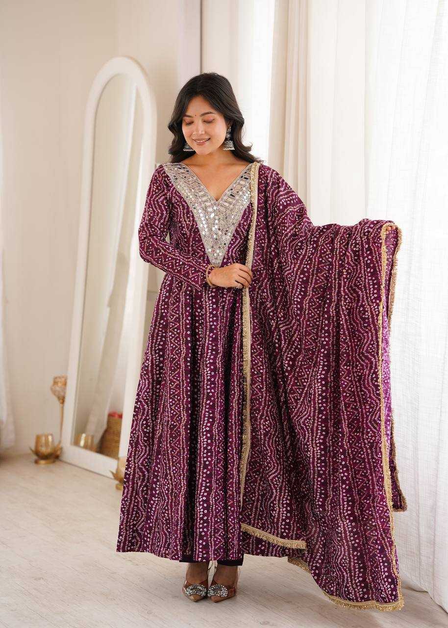 YNF Wholesale Reyon Cotton Embroidery Gowns  | Surat Manufacturer