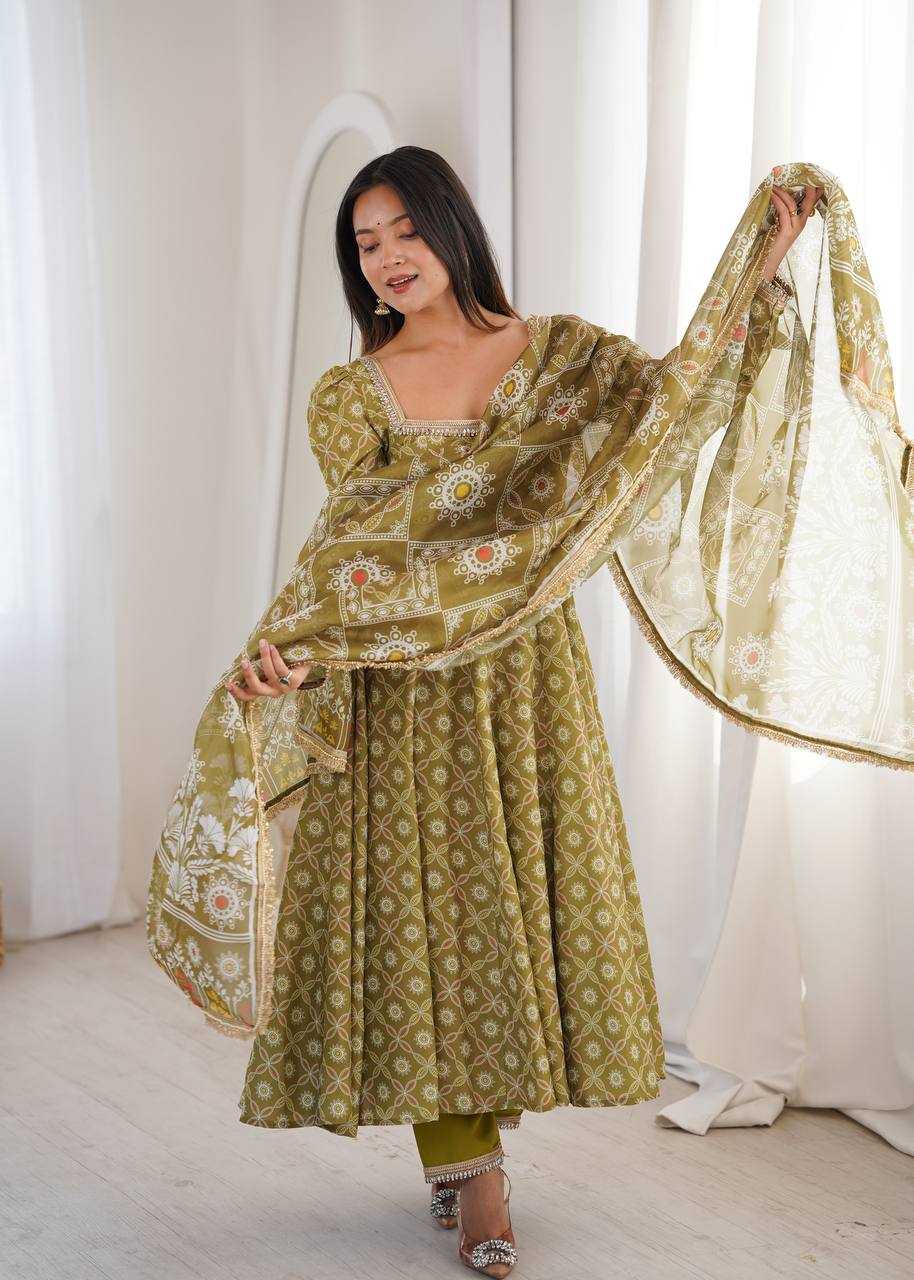 YNF Wholesale Maslin Printed Gowns  | Surat Manufacturer