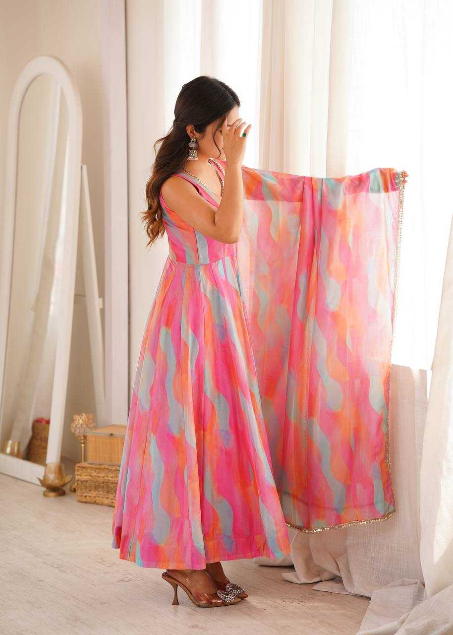 YNF Wholesale Organza Wedding Gown  | Surat Manufacturer