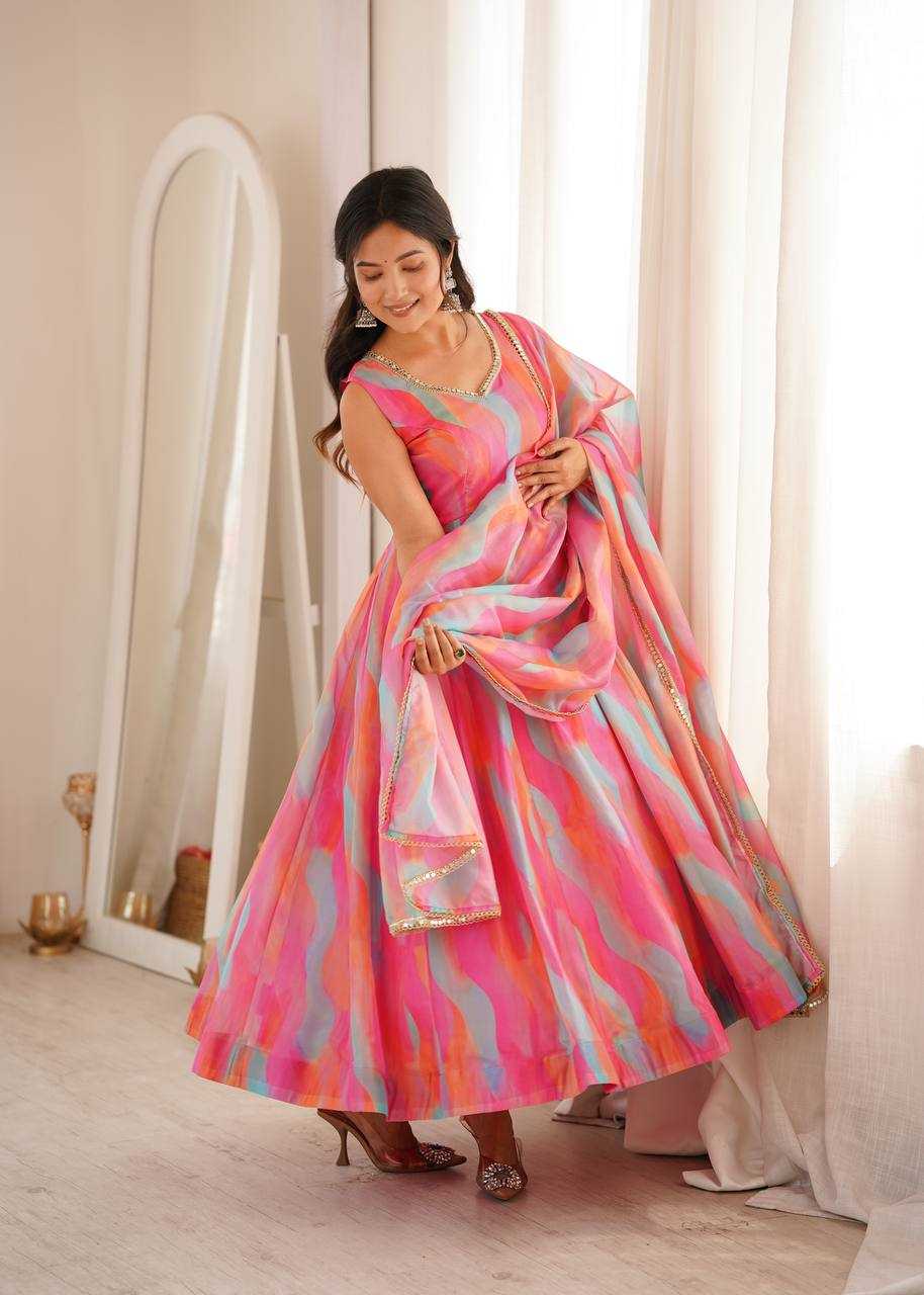 YNF Wholesale Organza Wedding Gown  | Surat Manufacturer