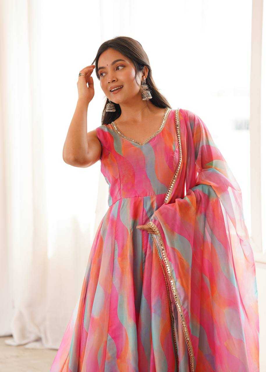 YNF Wholesale Organza Wedding Gown  | Surat Manufacturer