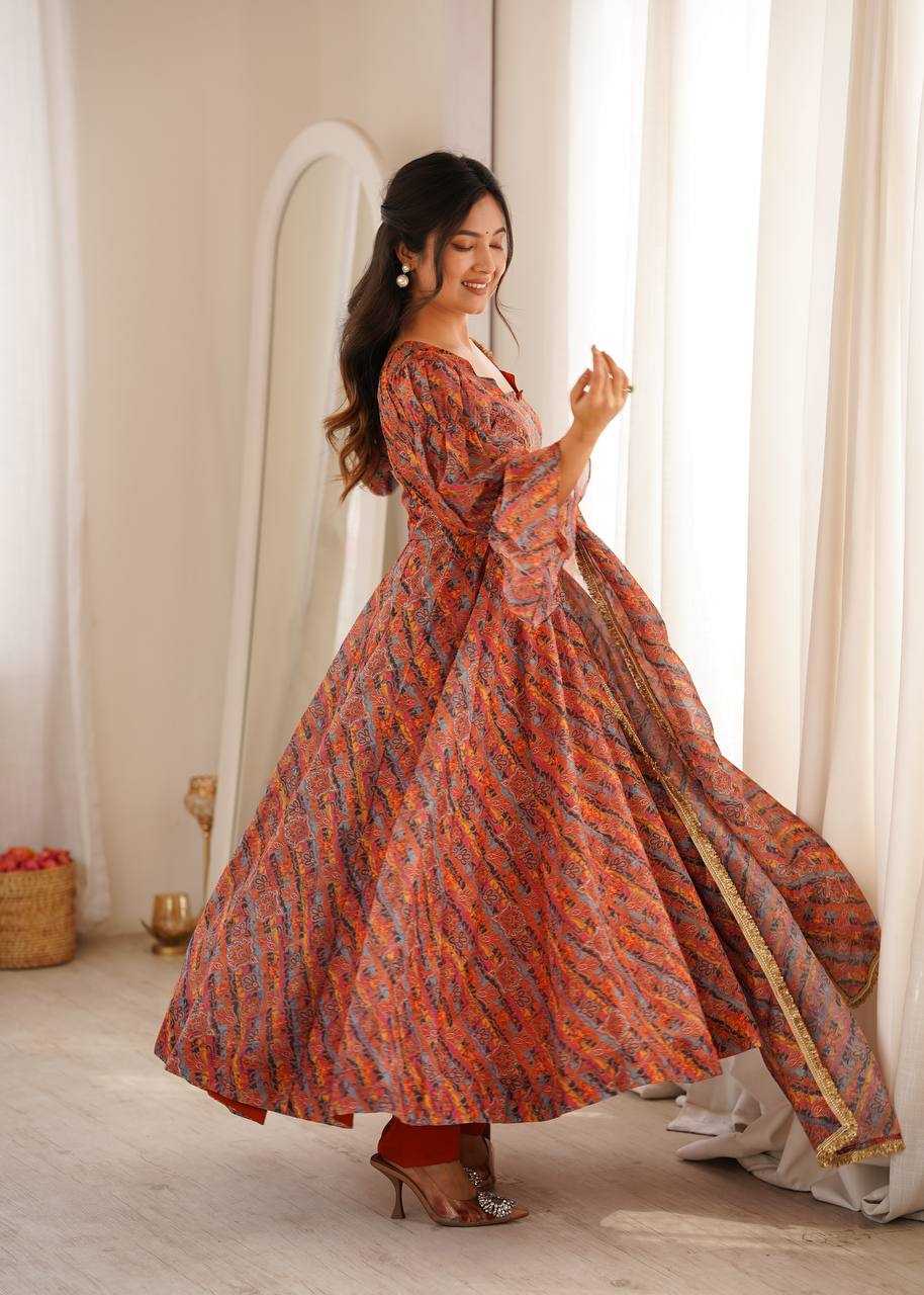 YNF Wholesale Organza Fancy Gowns  | Surat Manufacturer