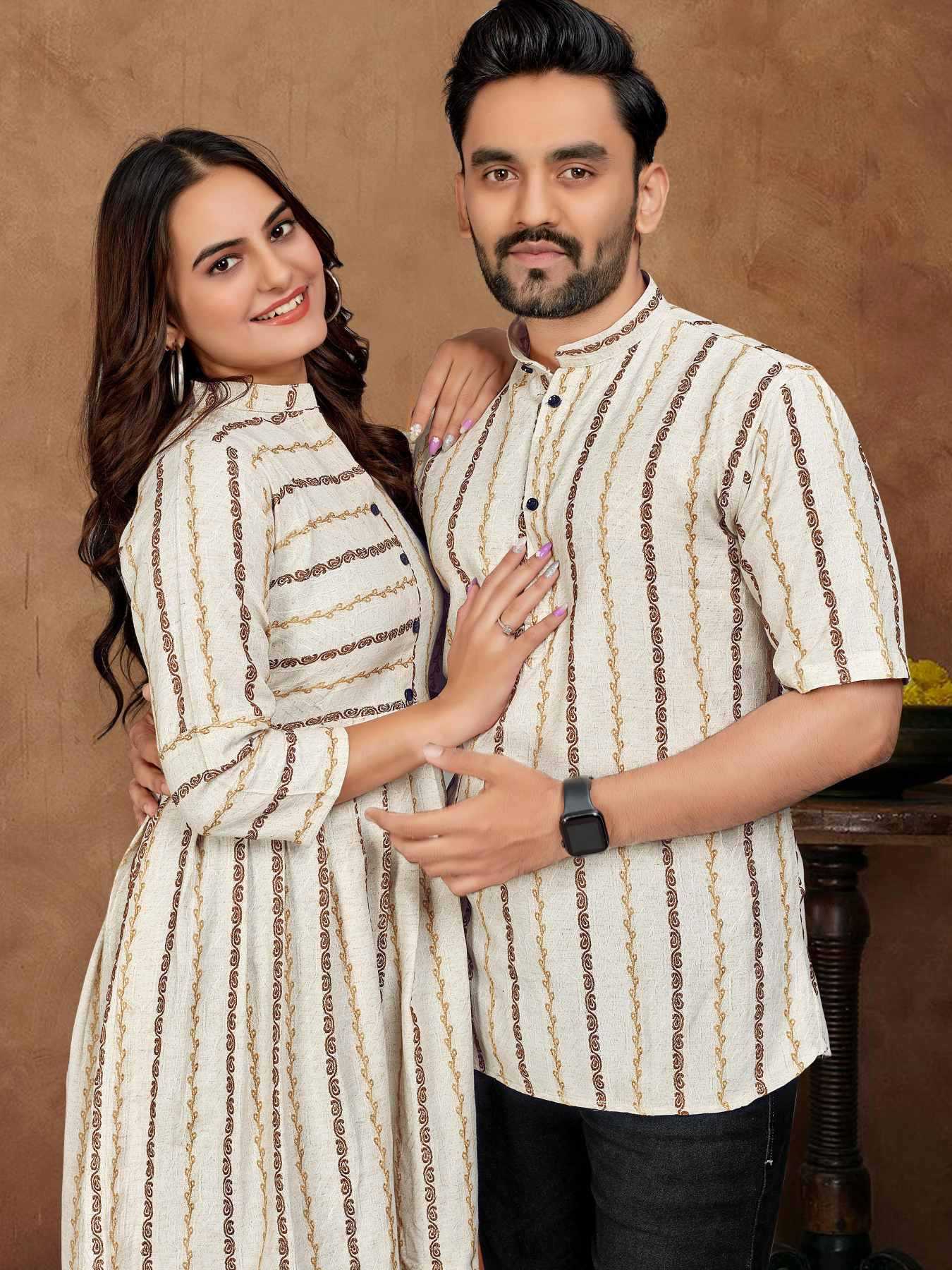 YNF Wholesale Cotton Couple Matching Ethnic Outfits  | Surat Manufacturer