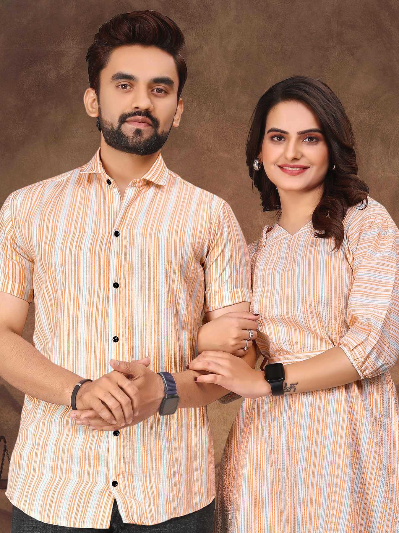 YNF Wholesale Cotton Couple Matching Ethnic Outfits  | Surat Manufacturer