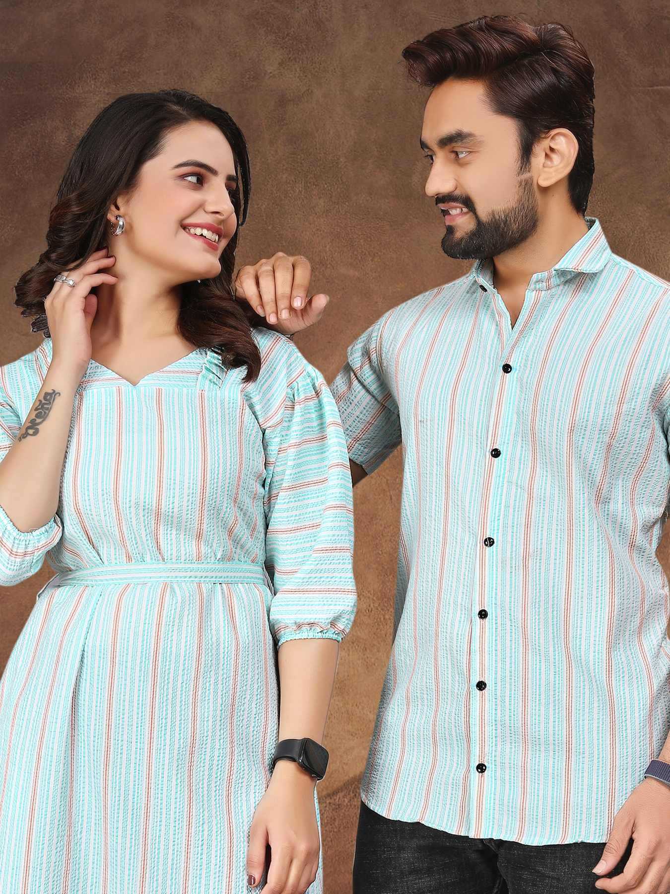 YNF Wholesale Cotton Couple Matching Ethnic Outfits  | Surat Manufacturer