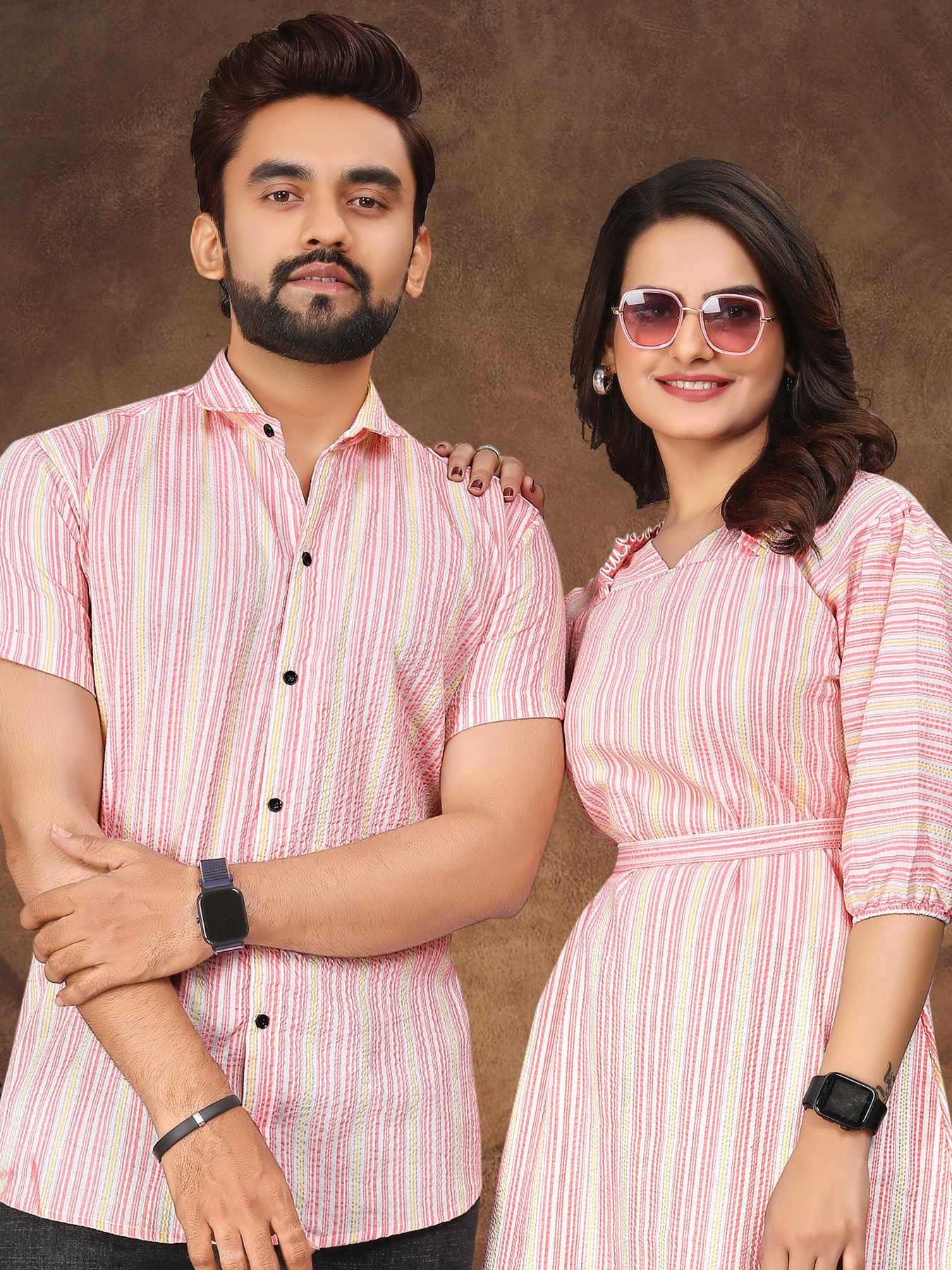YNF Wholesale Cotton Couple Matching Ethnic Outfits  | Surat Manufacturer