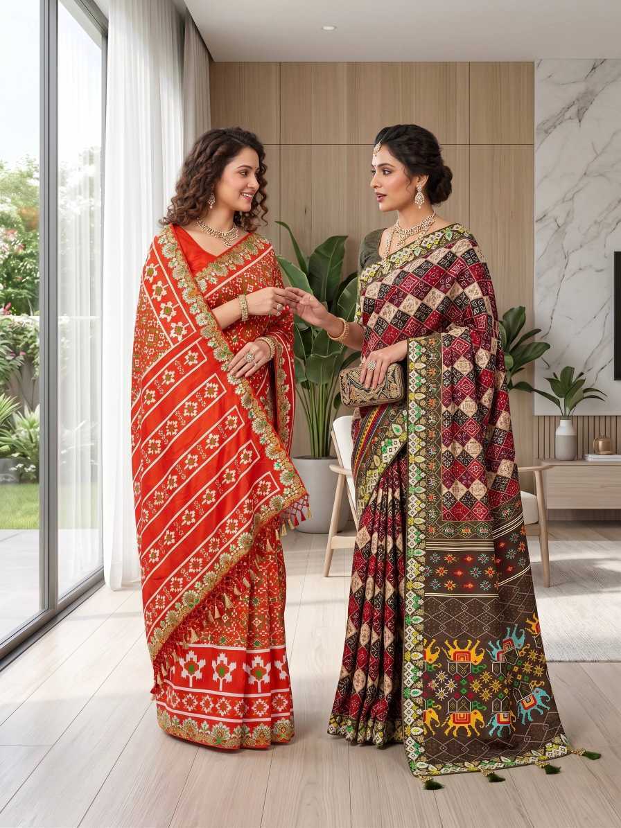 YNF Wholesale Vichitra Silk Soft Silk Sarees  | Surat Manufacturer