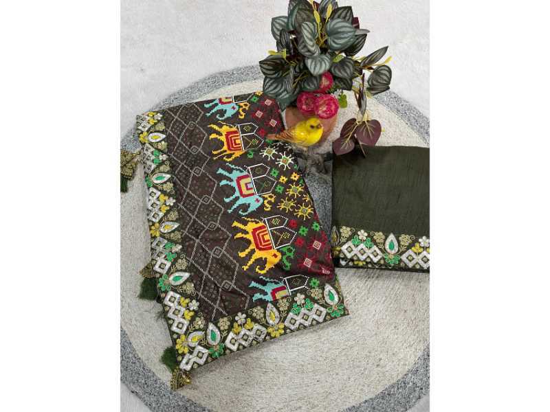 YNF Wholesale Vichitra Silk Patola Sarees  | Surat Manufacturer