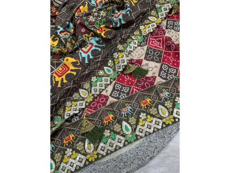 YNF Wholesale Vichitra Silk Patola Sarees  | Surat Manufacturer
