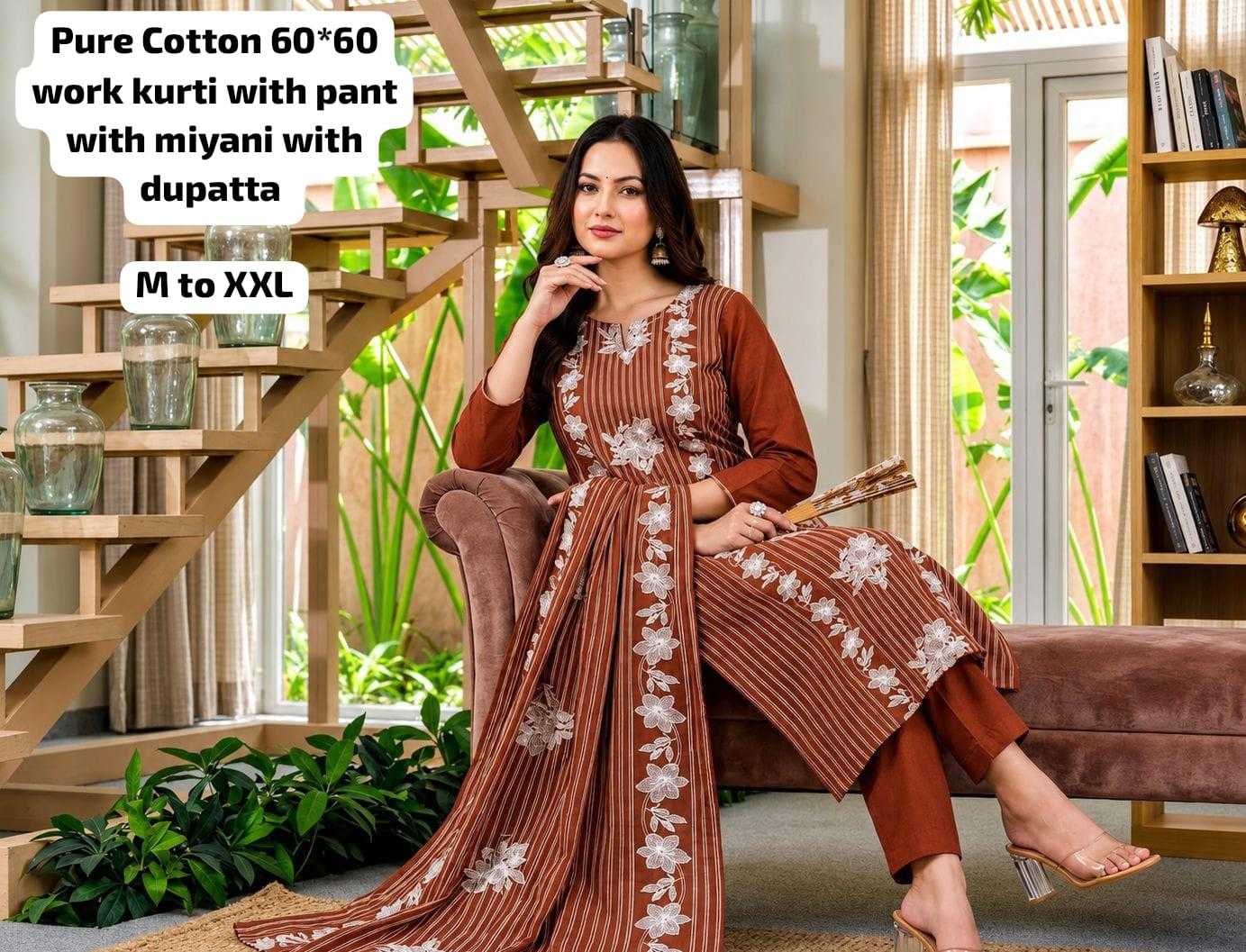 YNF Wholesale Cotton Long Kurtis  | Surat Manufacturer