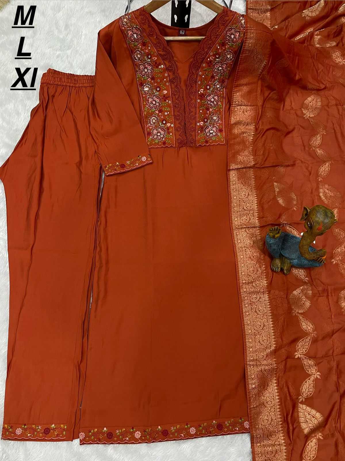YNF Wholesale Pure Silk Embroidered Kurtis  | Surat Manufacturer