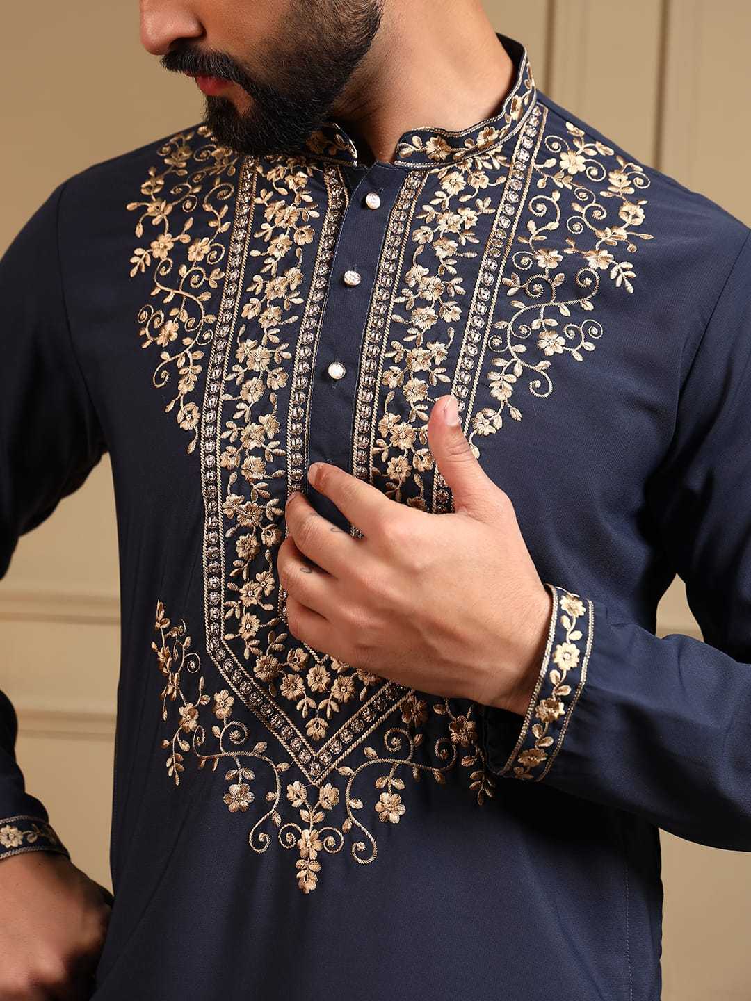 YNF Wholesale Armani Mens Kurta Pyjama  | Surat Manufacturer
