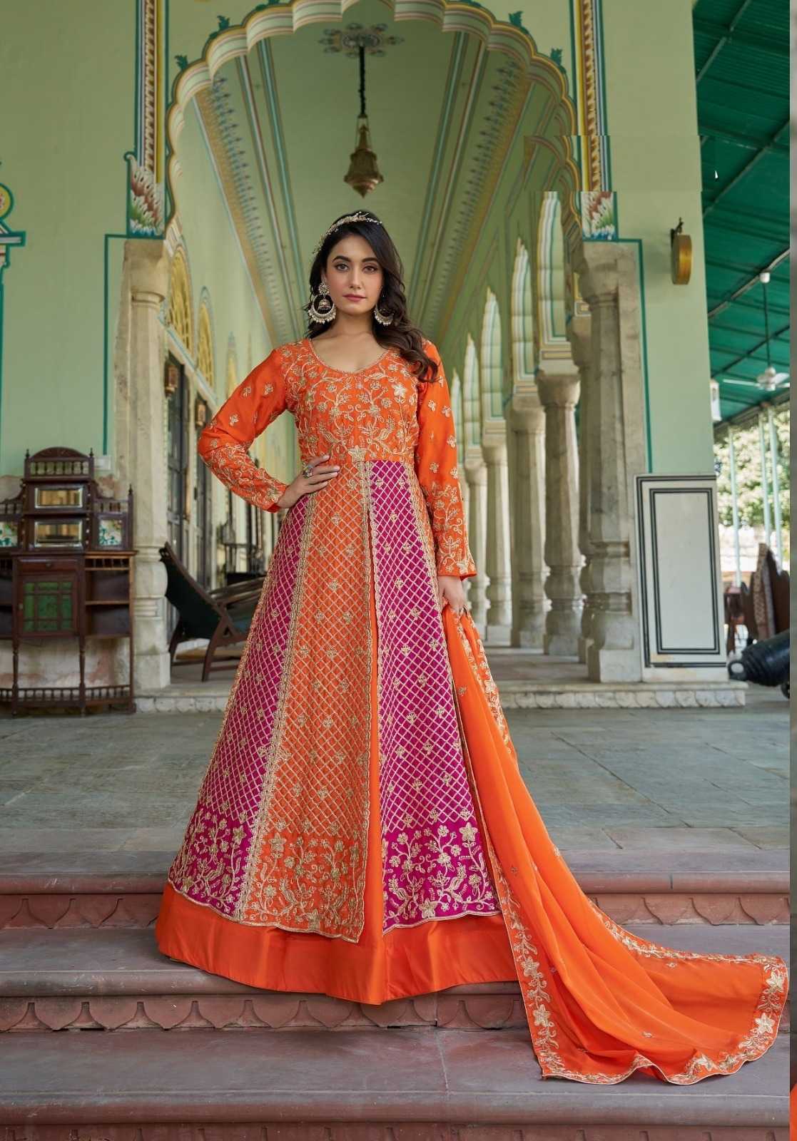 YNF Wholesale Chinon Embroidered Suits  | Surat Manufacturer