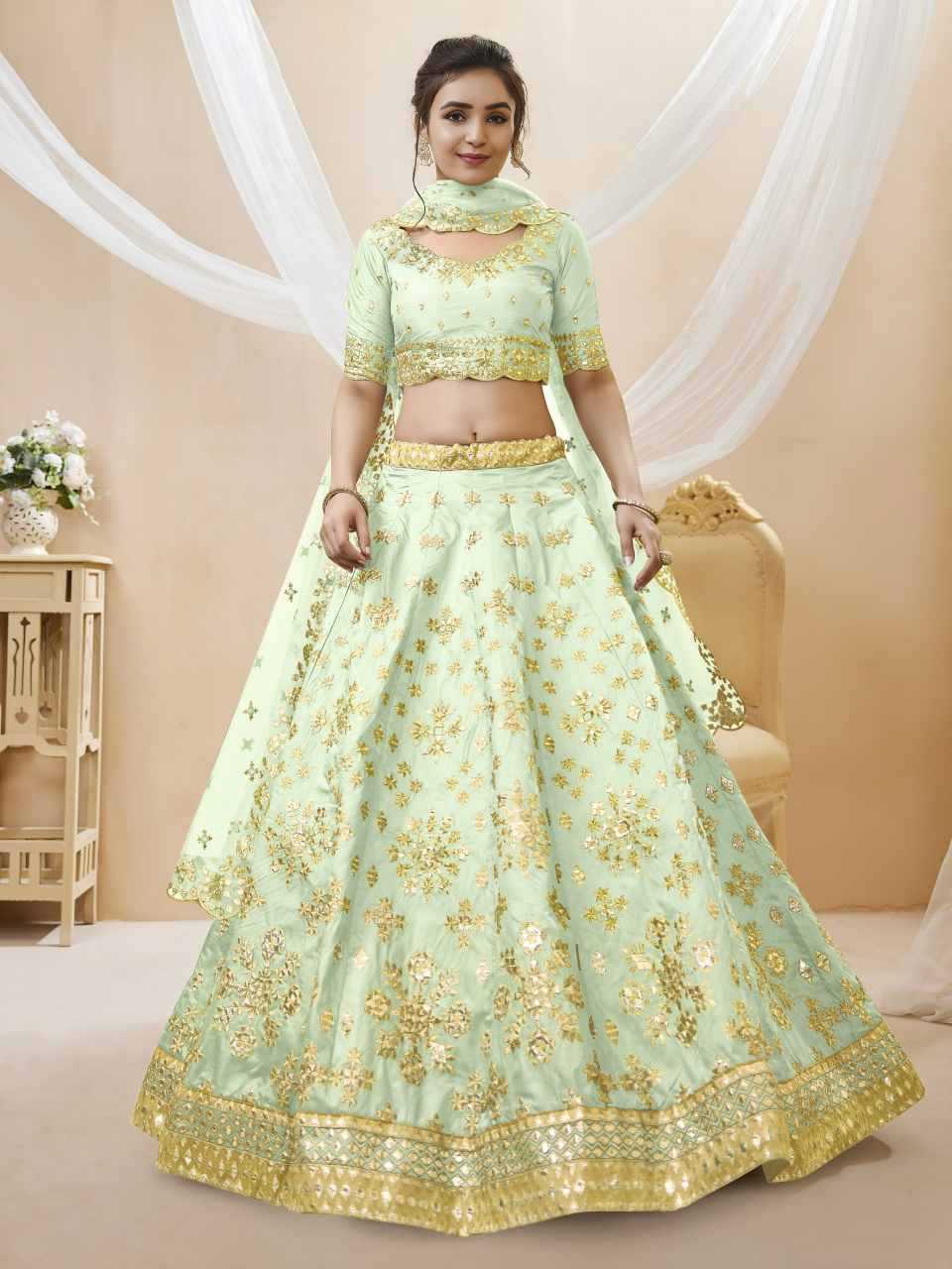 YNF Wholesale Art Silk Embroidered Lehenga  | Surat Manufacturer