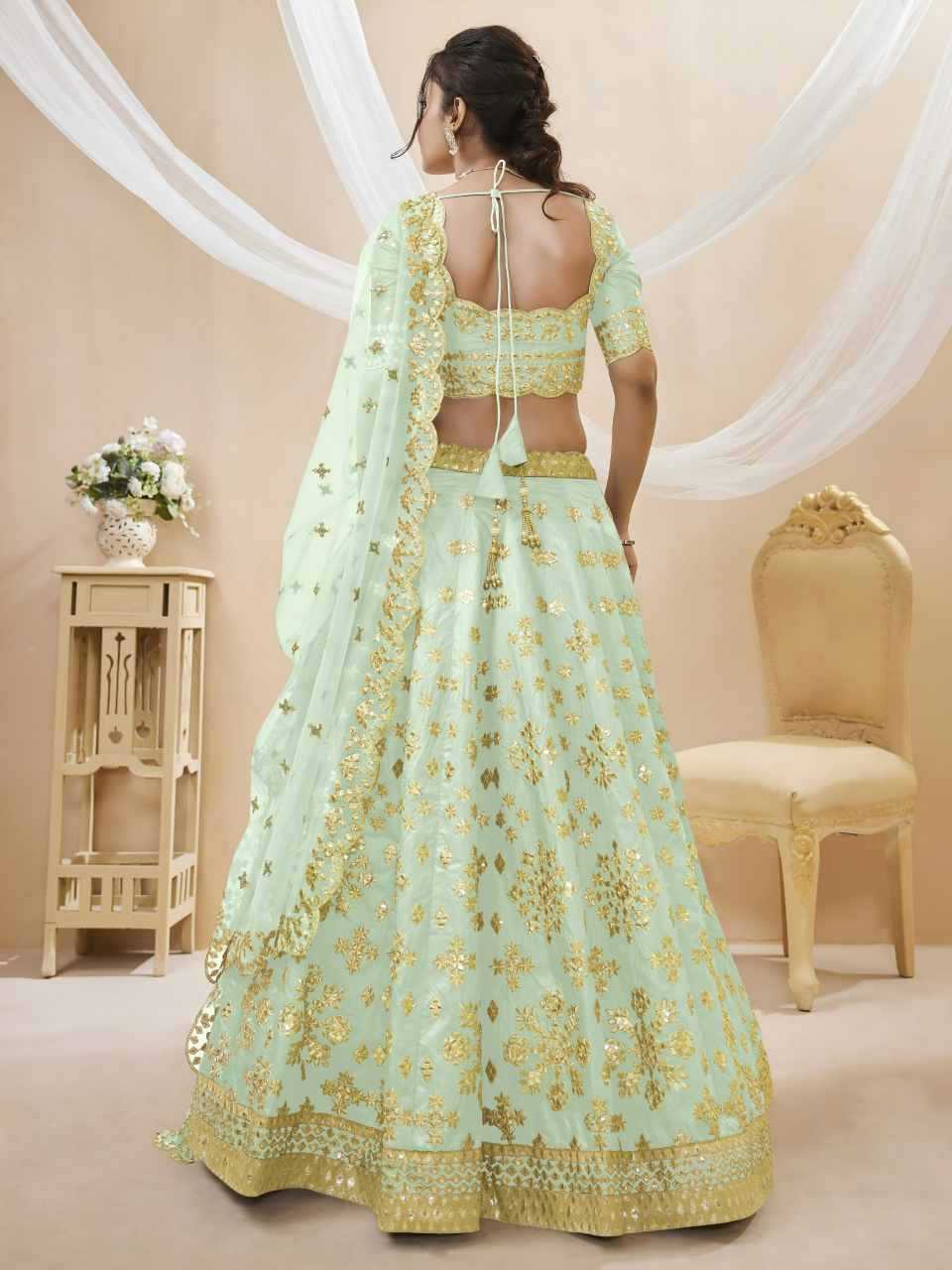 YNF Wholesale Art Silk Embroidered Lehenga  | Surat Manufacturer