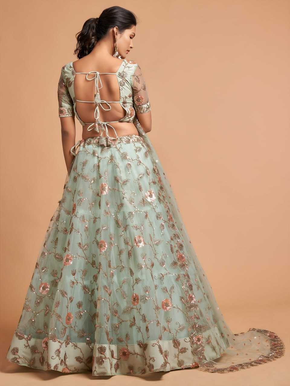 YNF Wholesale Soft Net Embroidered Lehenga  | Surat Manufacturer