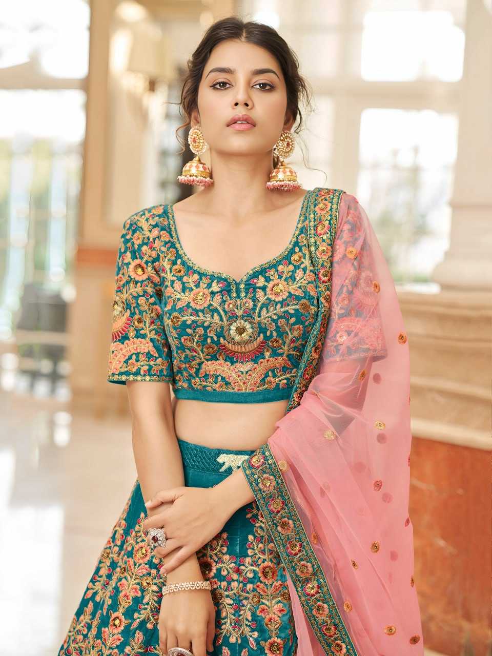 YNF Wholesale Velvet Wedding Lehenga  | Surat Manufacturer
