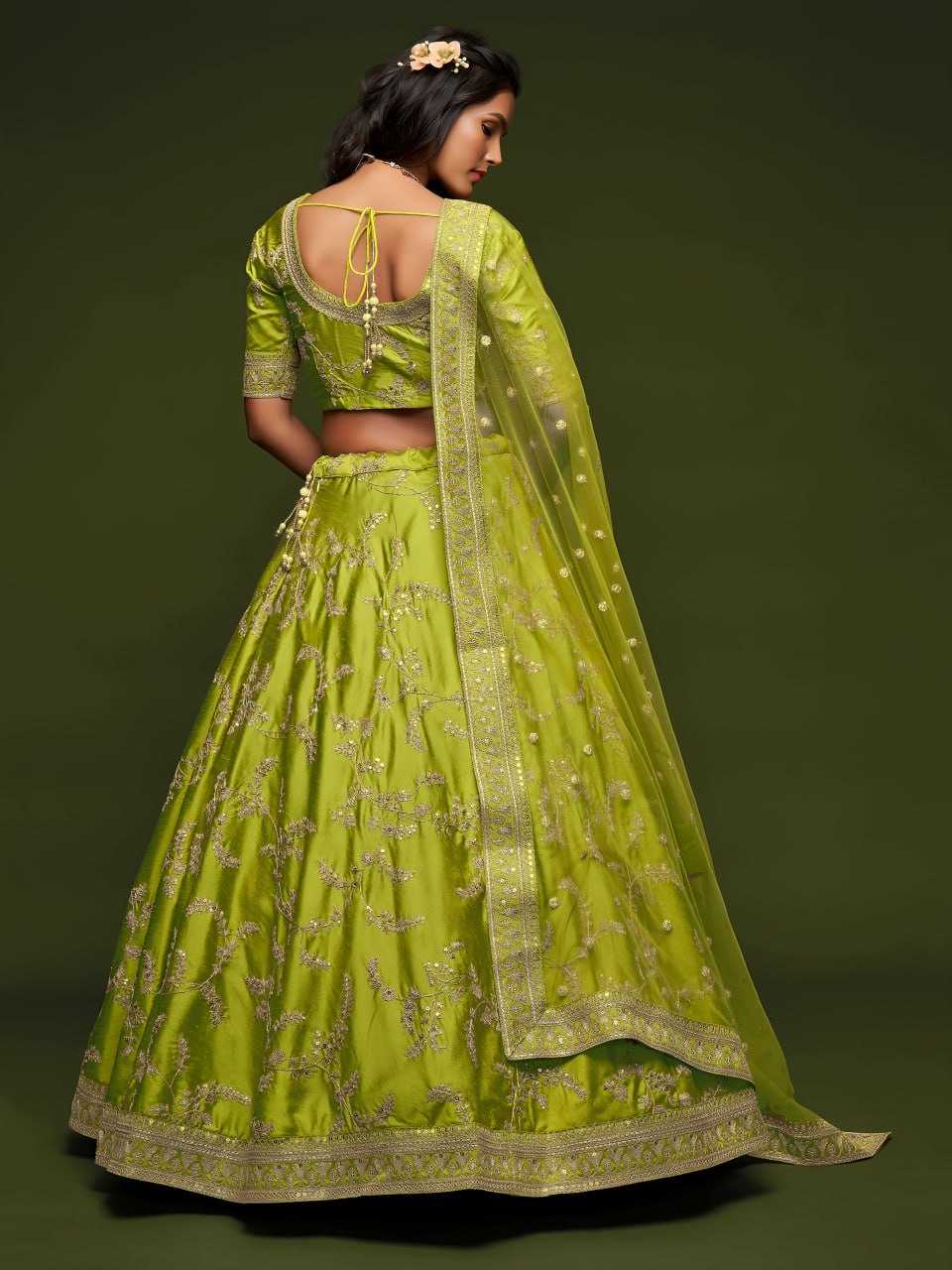 YNF Wholesale Art Silk Floral Lehenga  | Surat Manufacturer