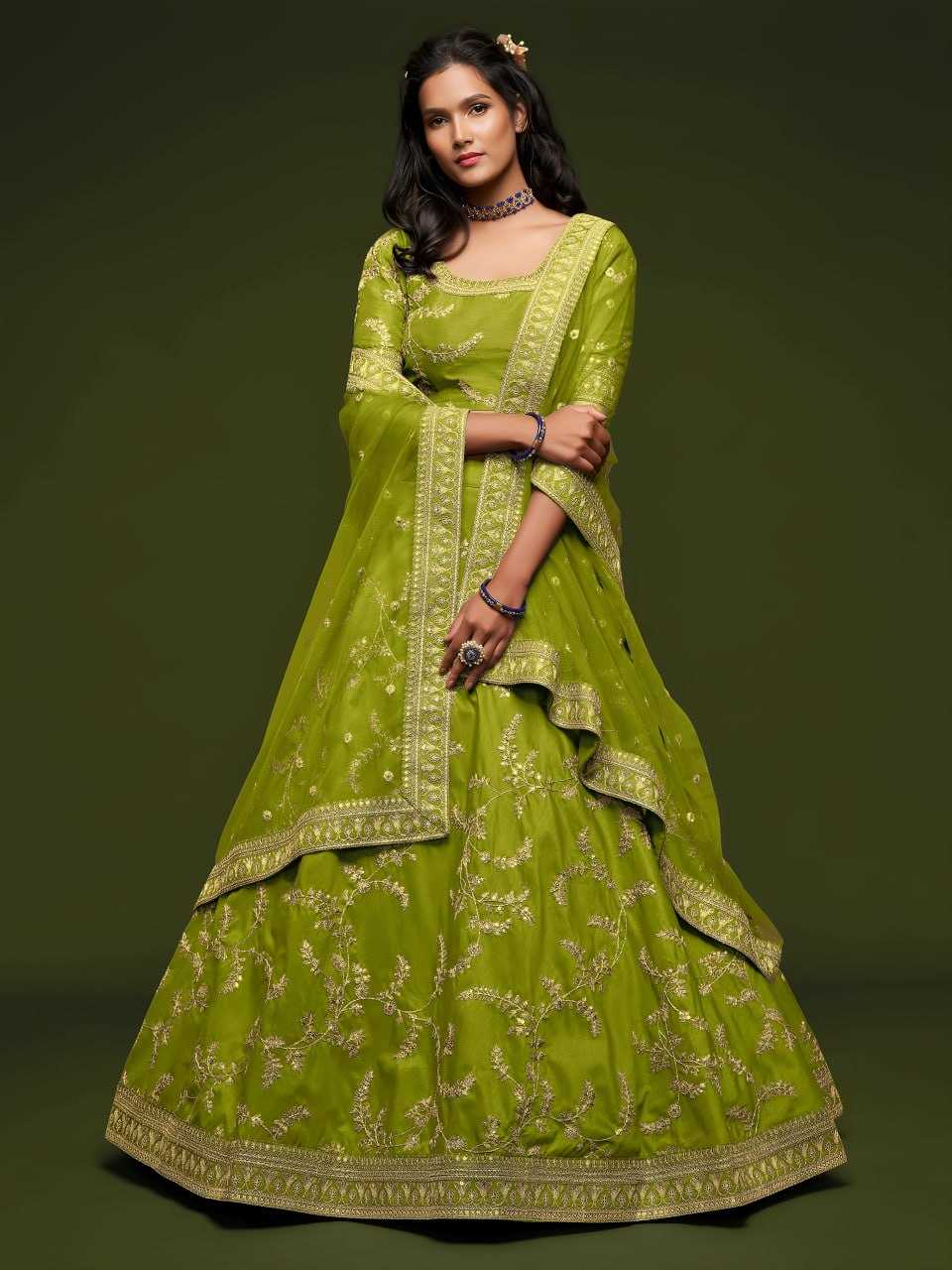YNF Wholesale Art Silk Floral Lehenga  | Surat Manufacturer