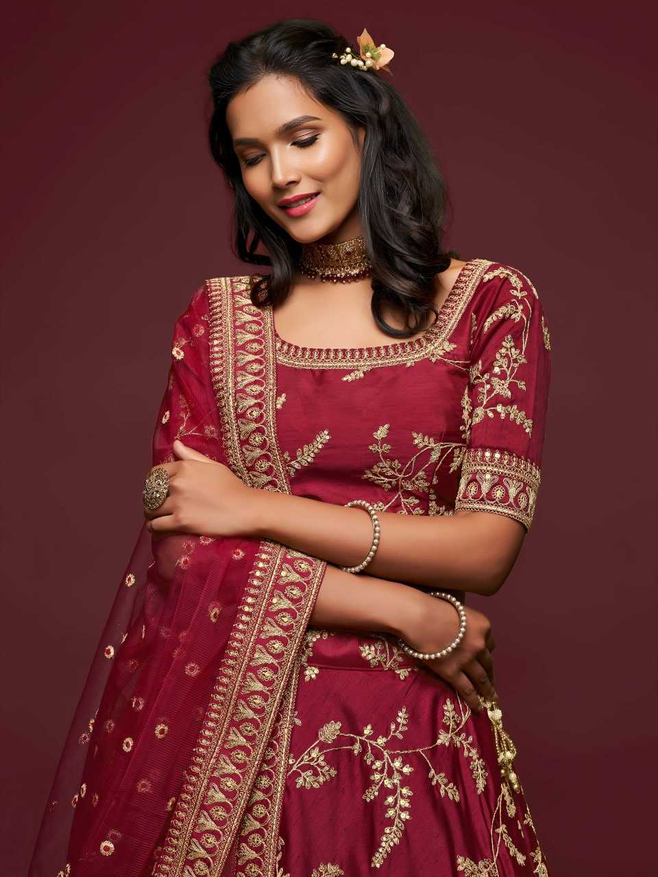 YNF Wholesale Art Silk Embroidered Lehenga KESH638 7802 | Surat Manufacturer