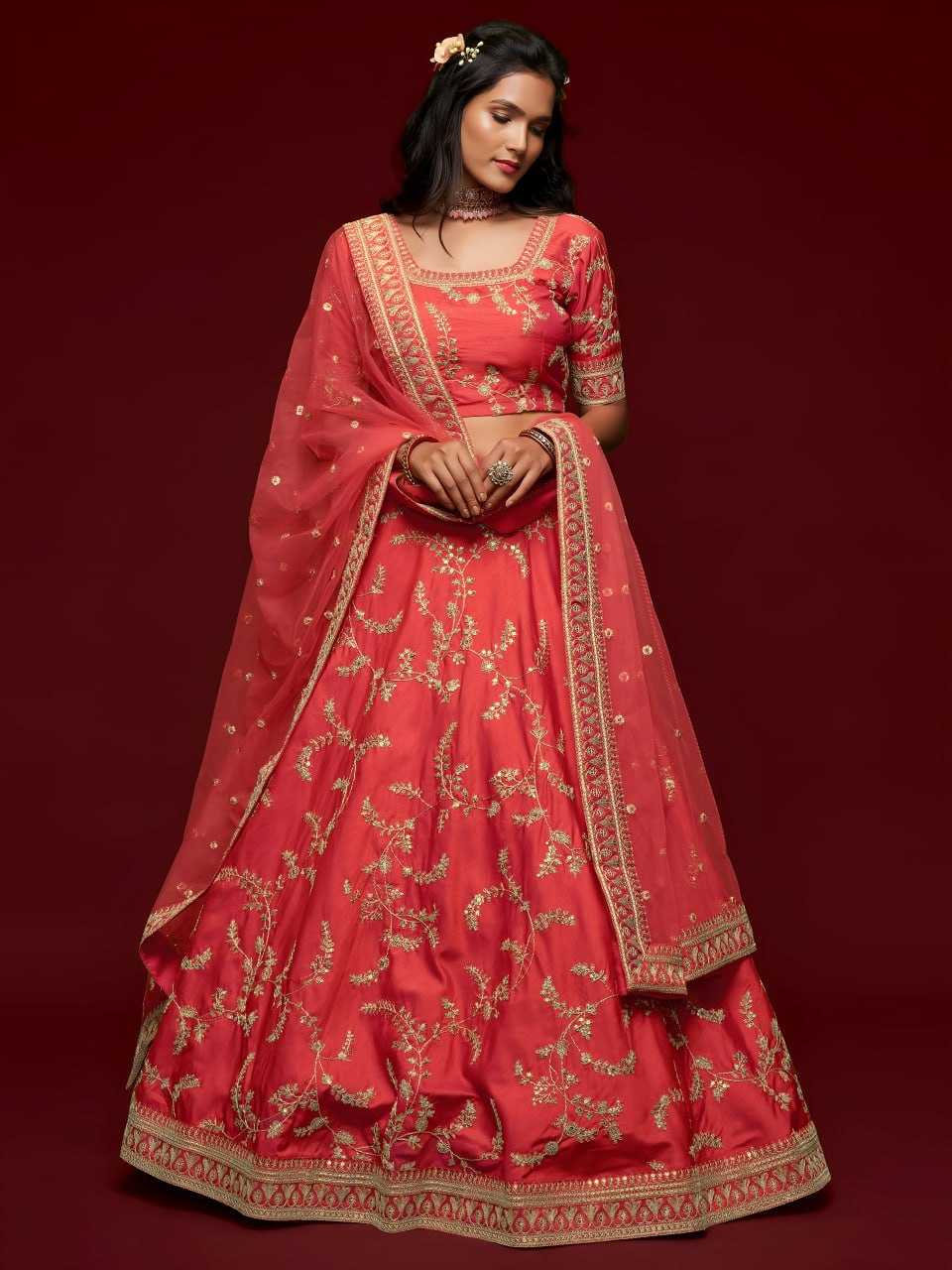 YNF Wholesale Art Silk Embroidered Lehenga  | Surat Manufacturer