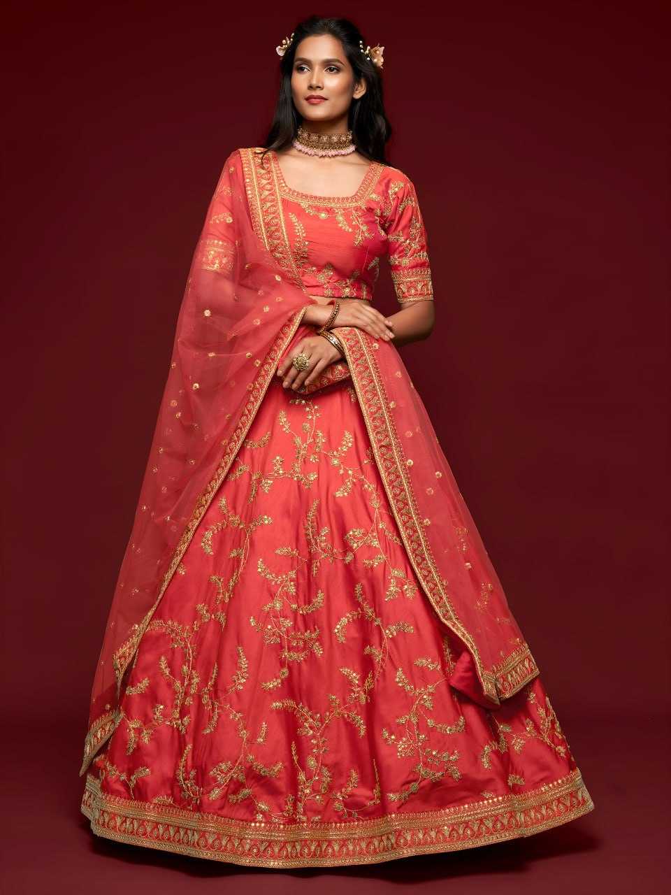 YNF Wholesale Art Silk Embroidered Lehenga  | Surat Manufacturer