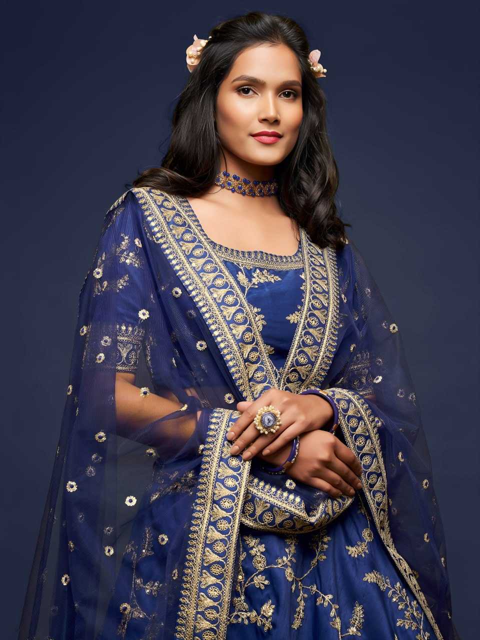 YNF Wholesale Art Silk Embroidered Lehenga  | Surat Manufacturer