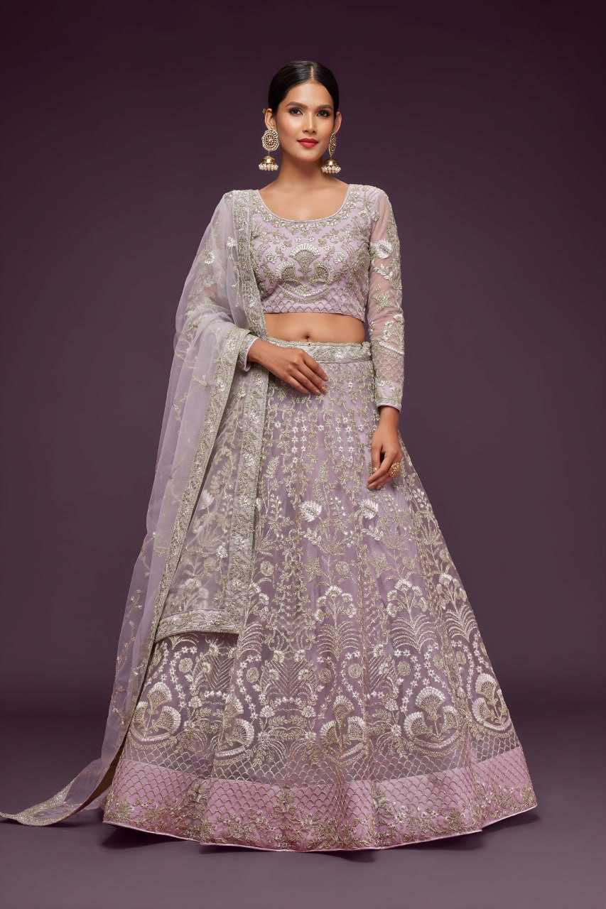 YNF Wholesale Soft Net Embroidered Lehenga  | Surat Manufacturer