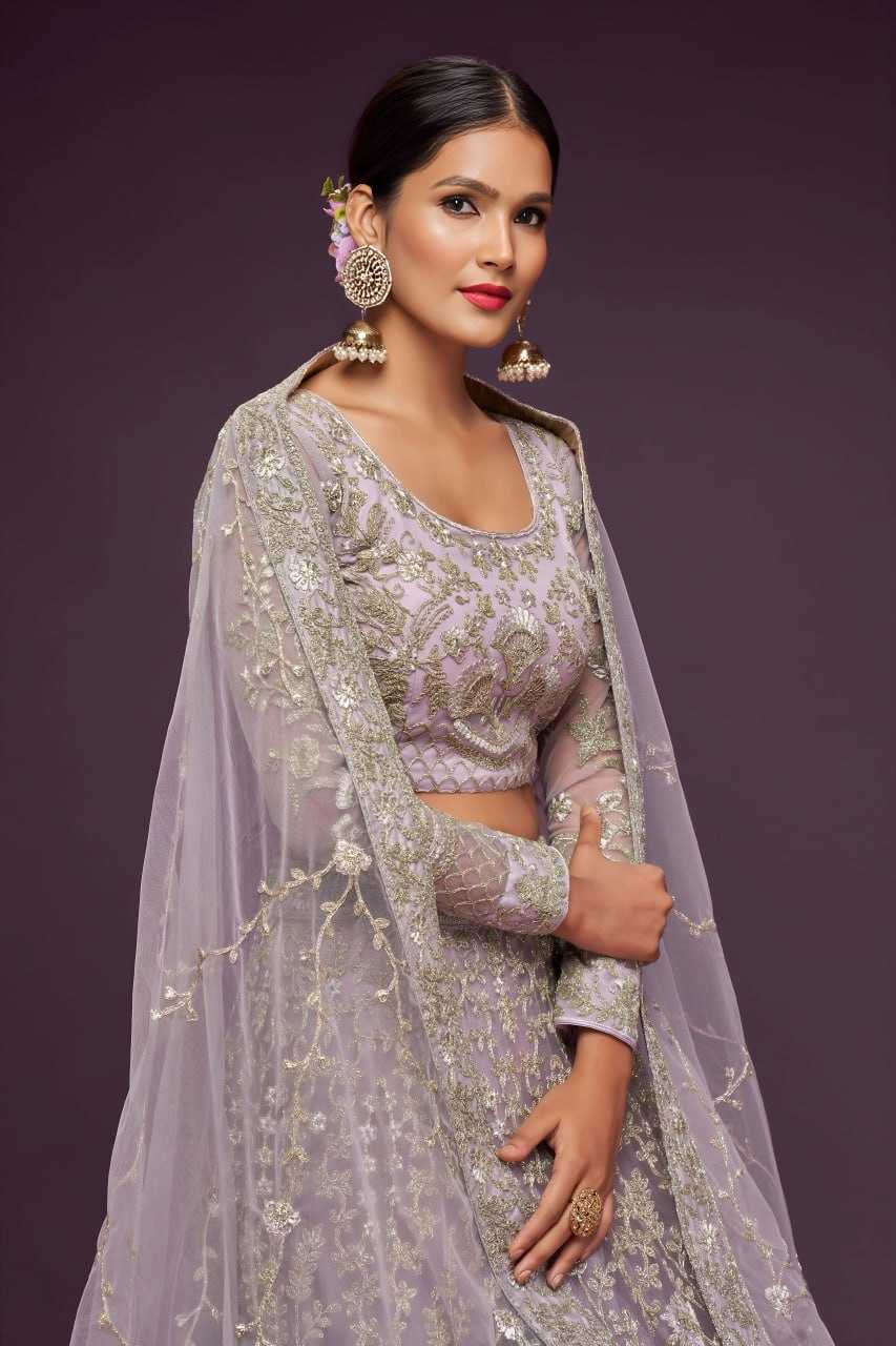 YNF Wholesale Soft Net Embroidered Lehenga  | Surat Manufacturer