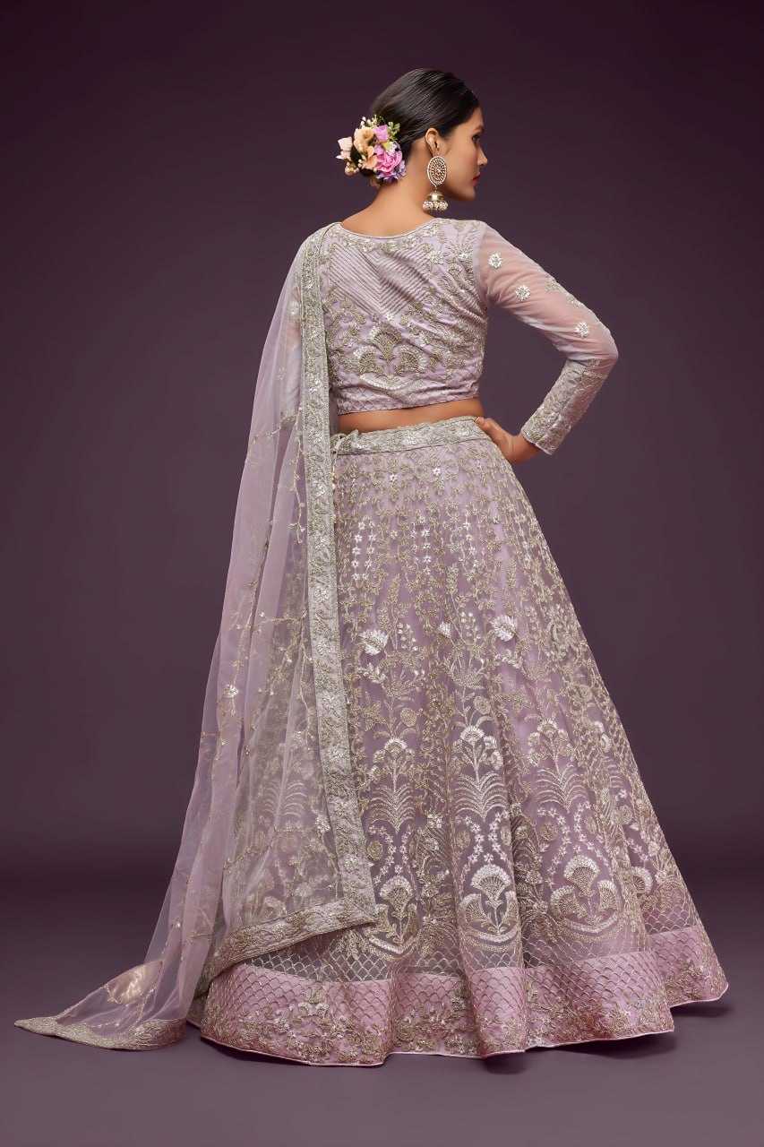 YNF Wholesale Soft Net Embroidered Lehenga  | Surat Manufacturer