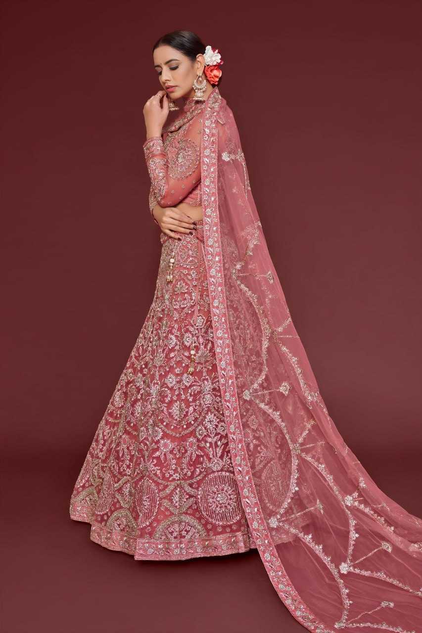 YNF Wholesale Soft Net Embroidered Lehenga  | Surat Manufacturer