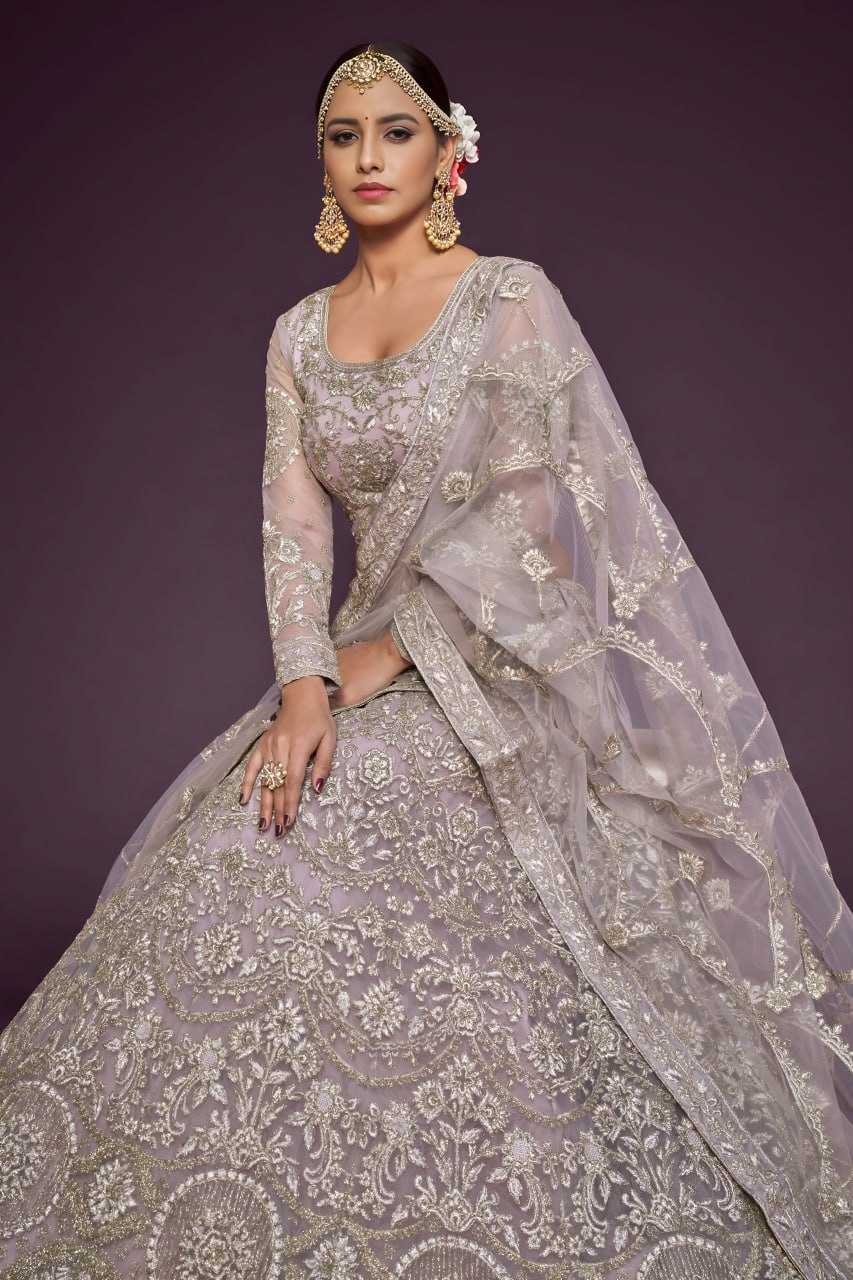 YNF Wholesale Soft Net Embroidered Lehenga  | Surat Manufacturer